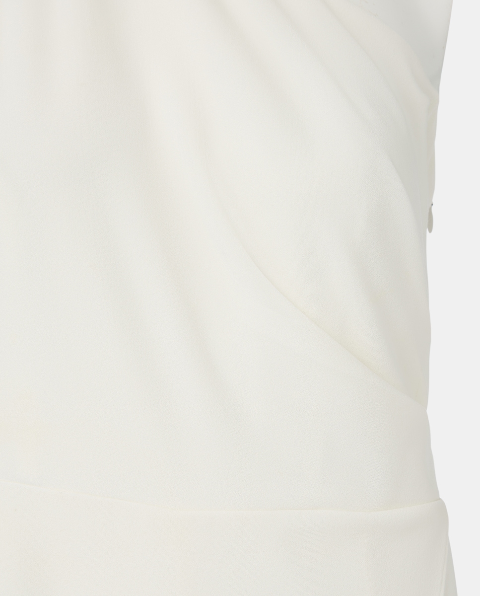 Macacão Assimétrico com Manga Franzida 120 Cru-5