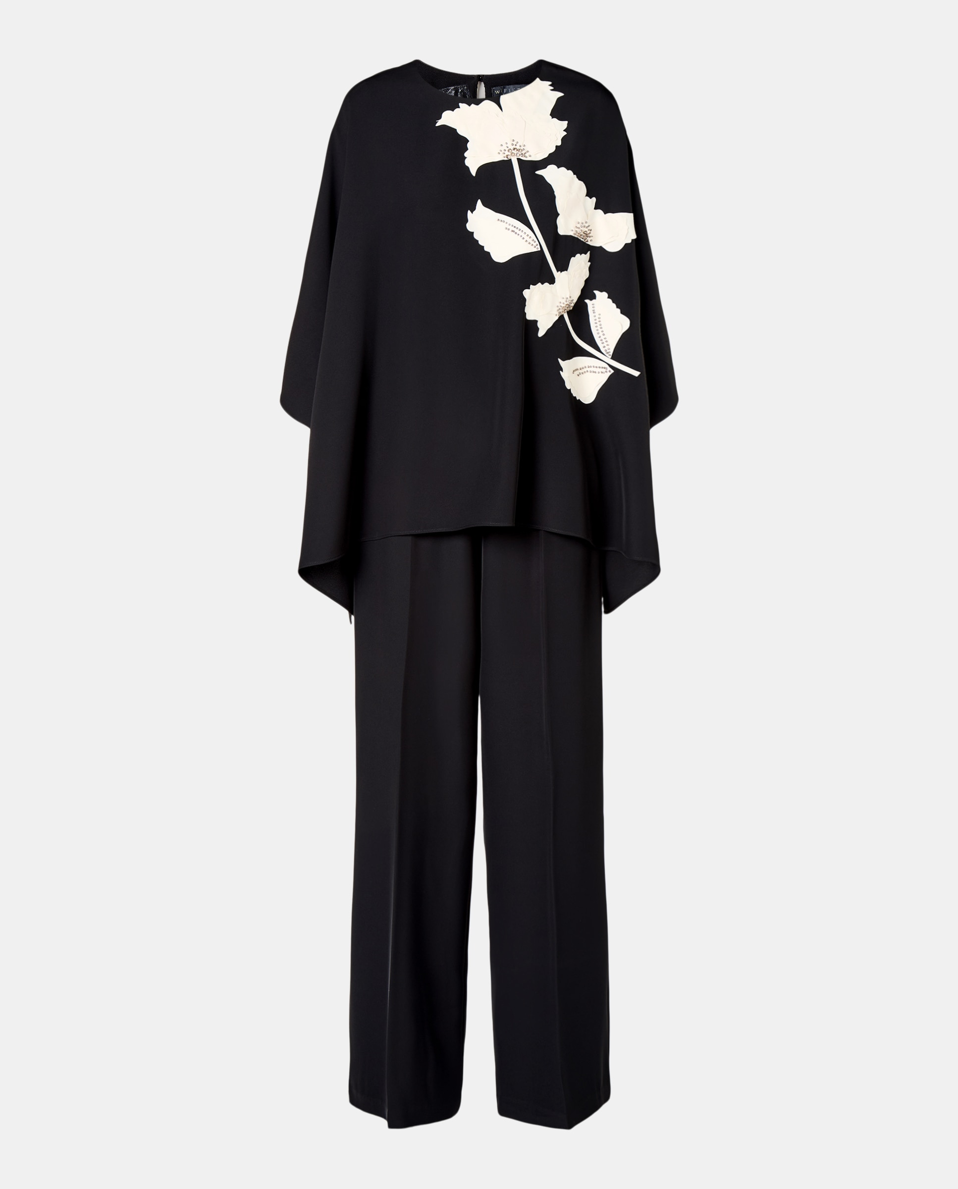 Conjunto de Duas Peças com Manga 3/4 Preto-5