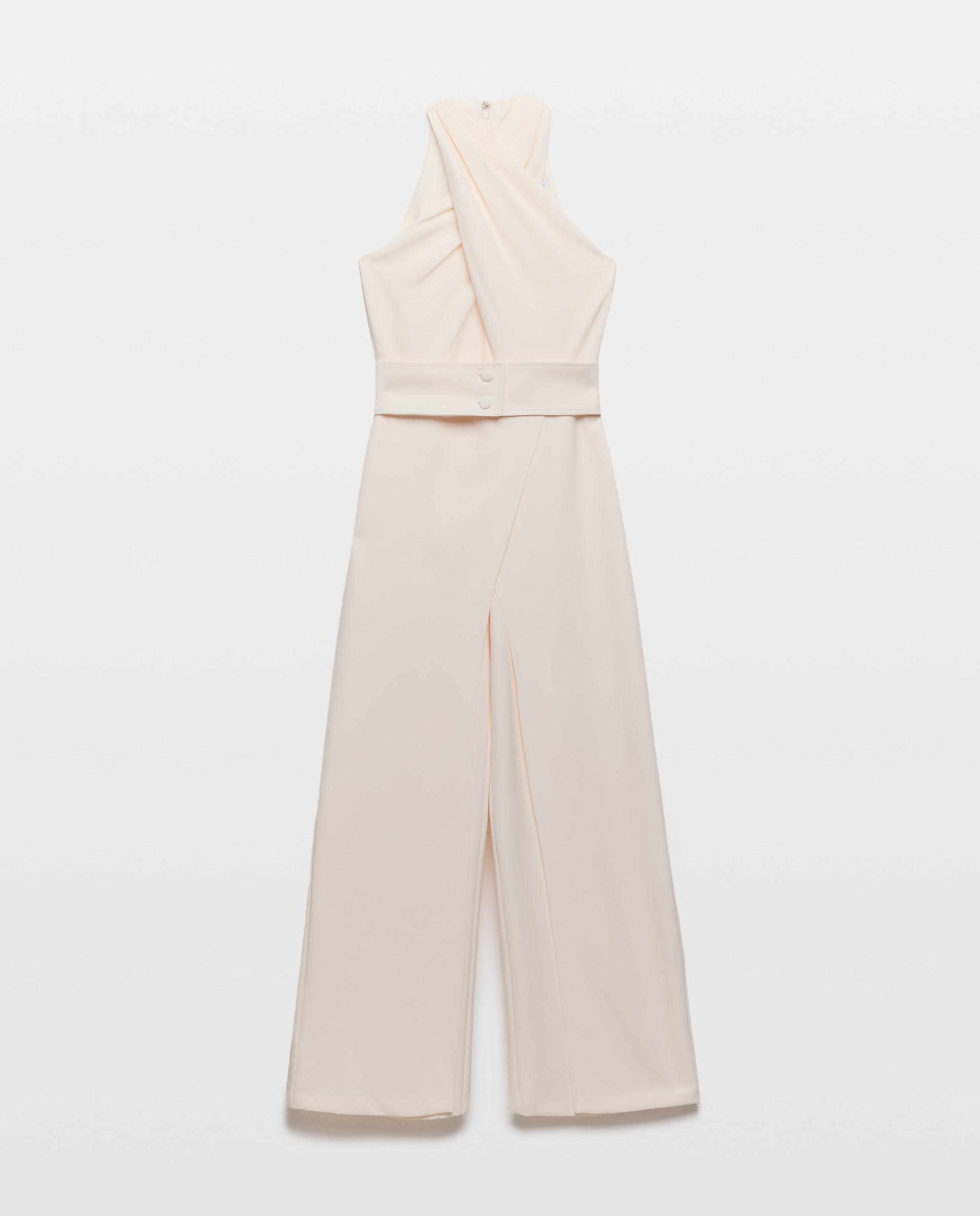 Mono de mujer halter y sobrefalda - Woman Fiesta El Corte Inglés - Blanco Blanco-5