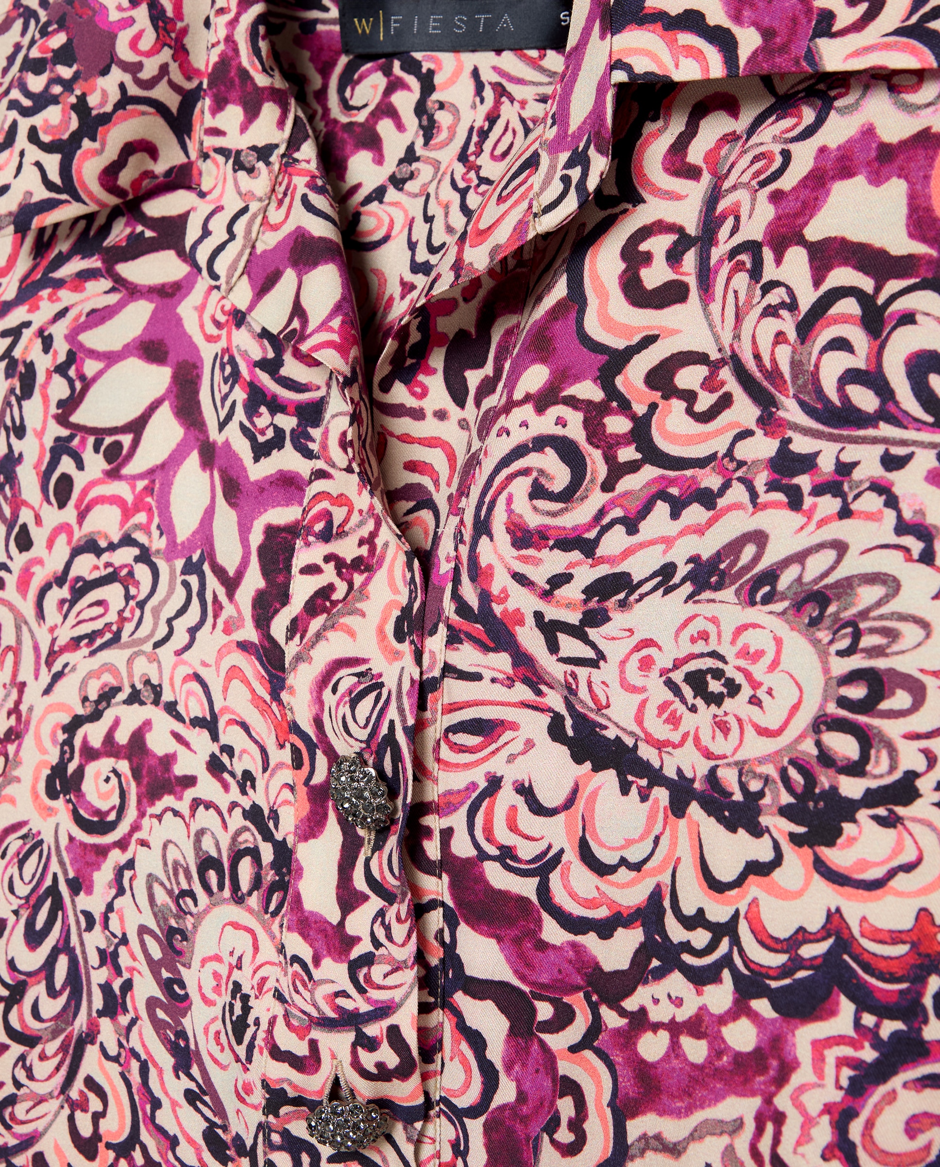 Conjunto com Estampado de Caxemira Vermelho-6
