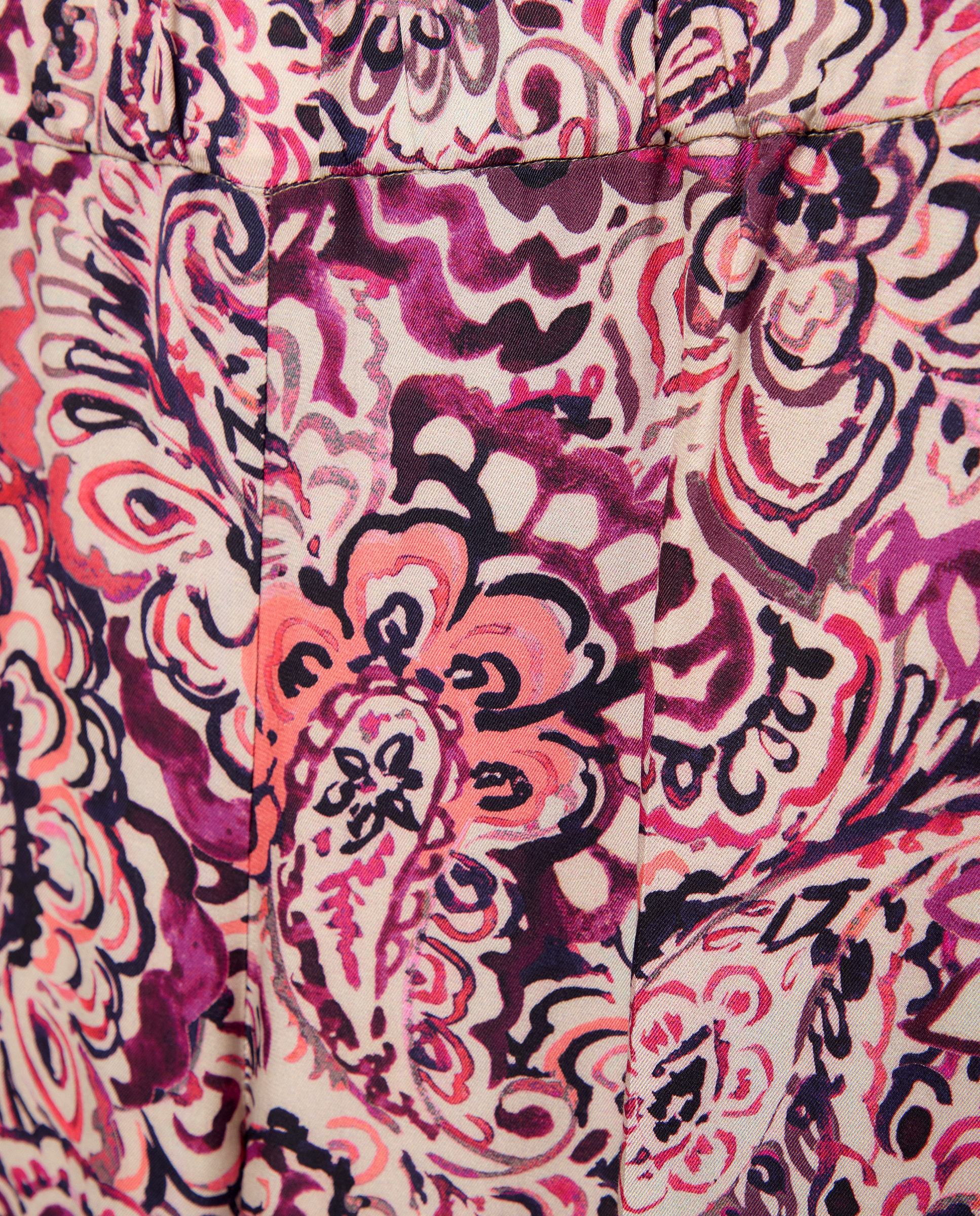 Conjunto com Estampado de Caxemira Vermelho-7