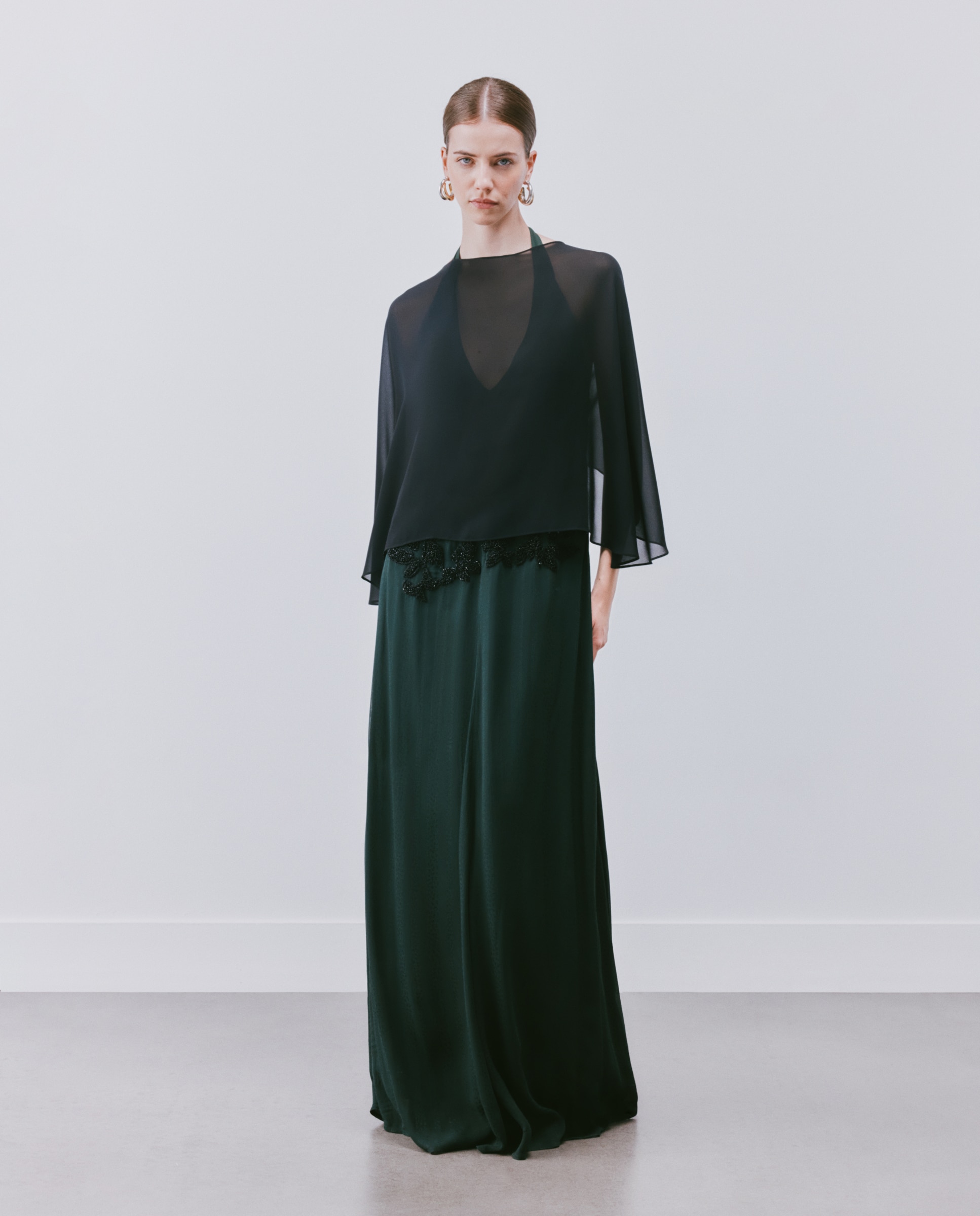 Chal capa ancha - Woman Fiesta El Corte Inglés - Negro Negro-2