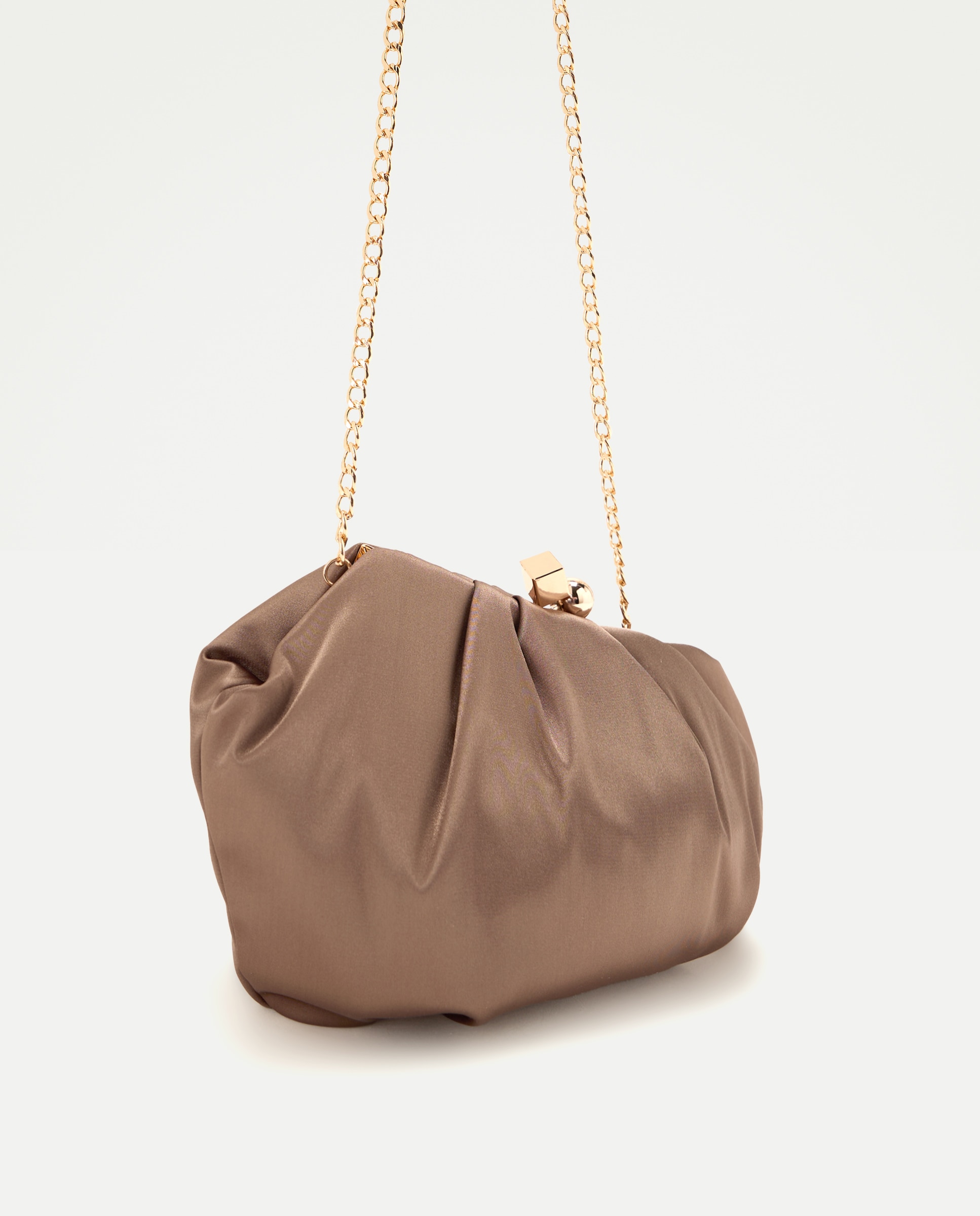 Mala Tipo Clutch Assimétrica 391 Ouro Velho-6