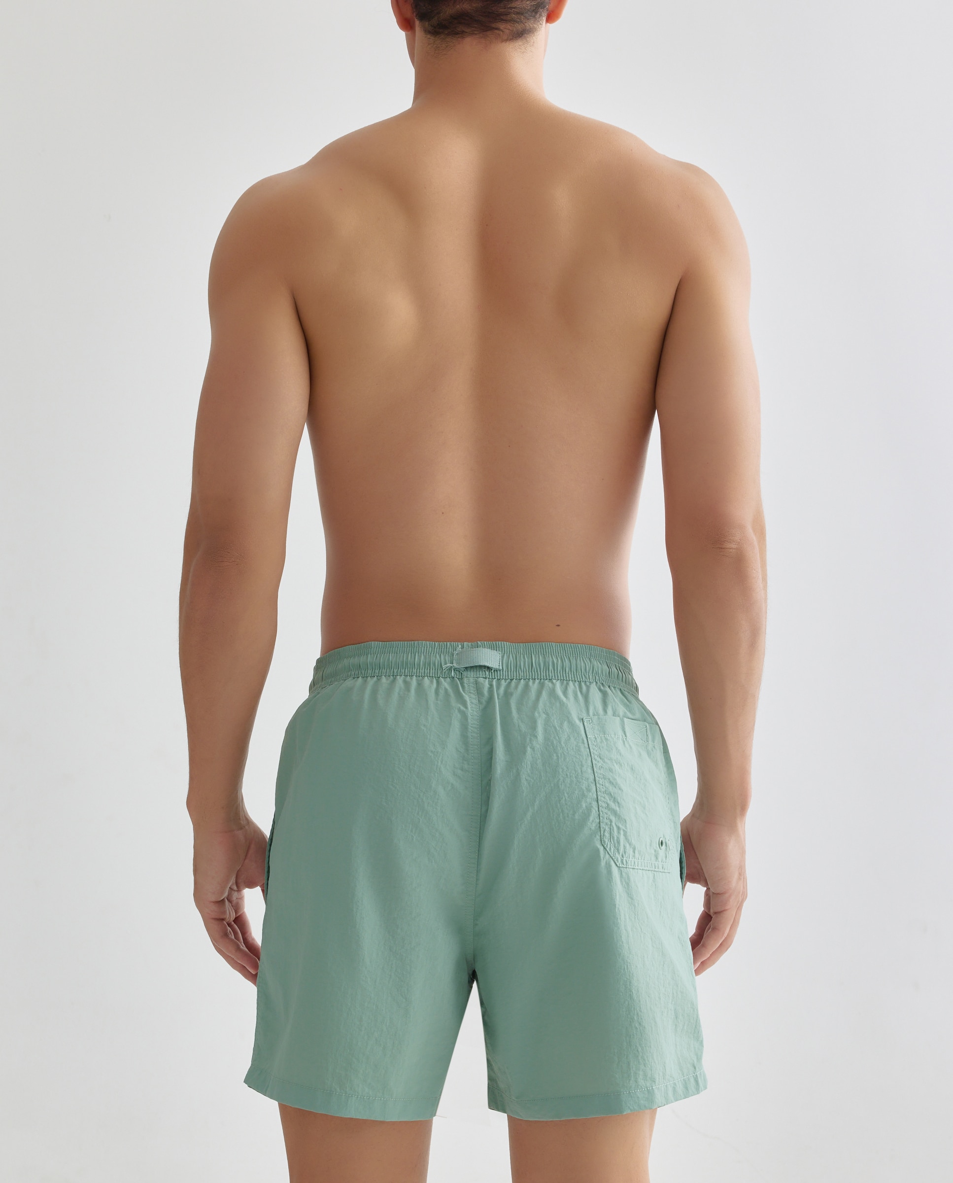 Traje de baño liso - Dustin - Azul claro Verde claro-3