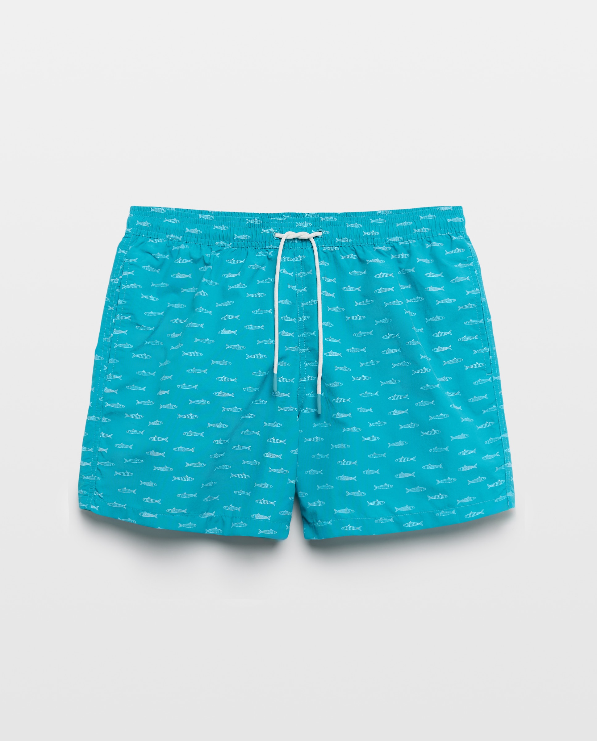 Fato de banho estampado 450 Turquesa-3
