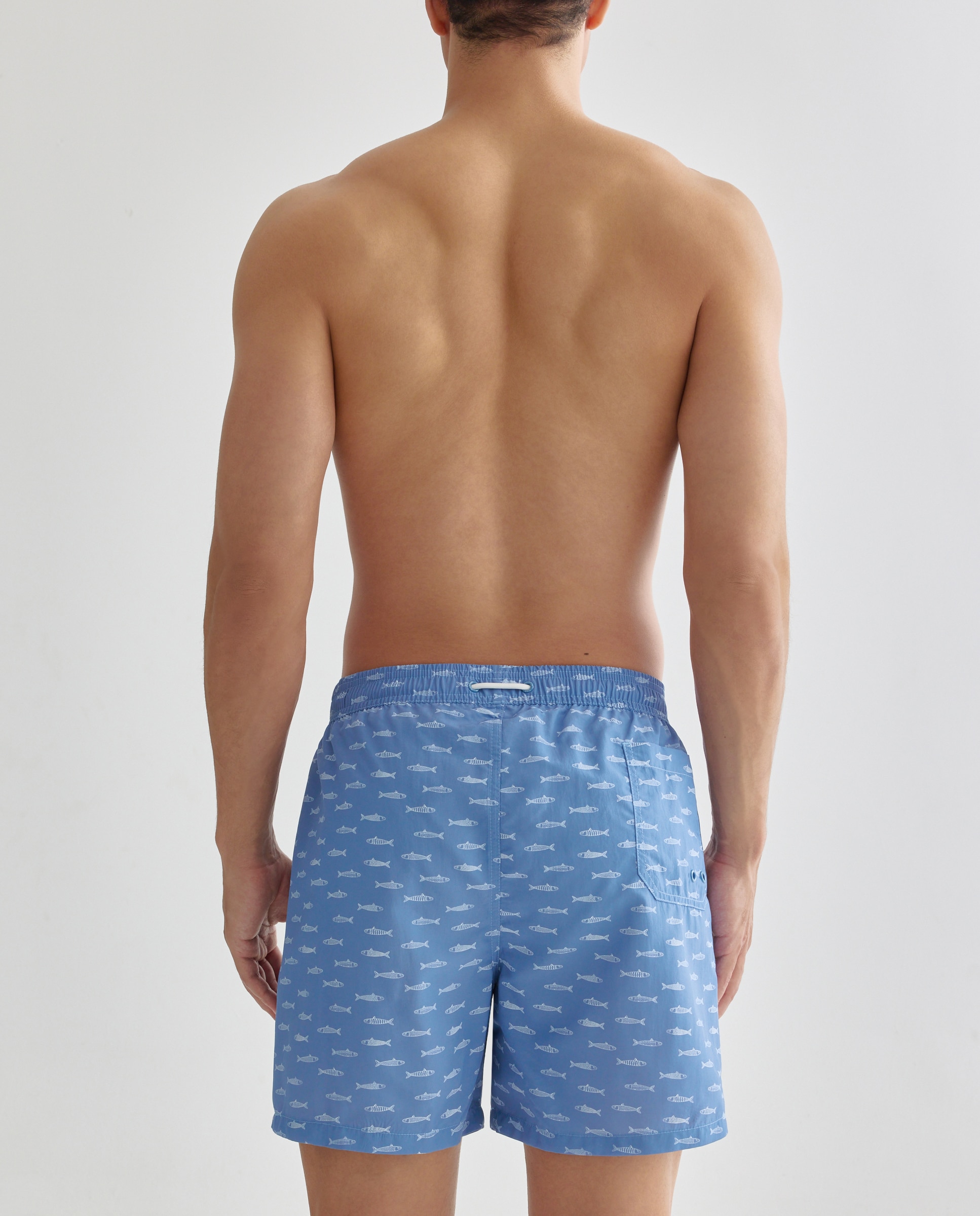 Fato de banho estampado Azul-claro-2
