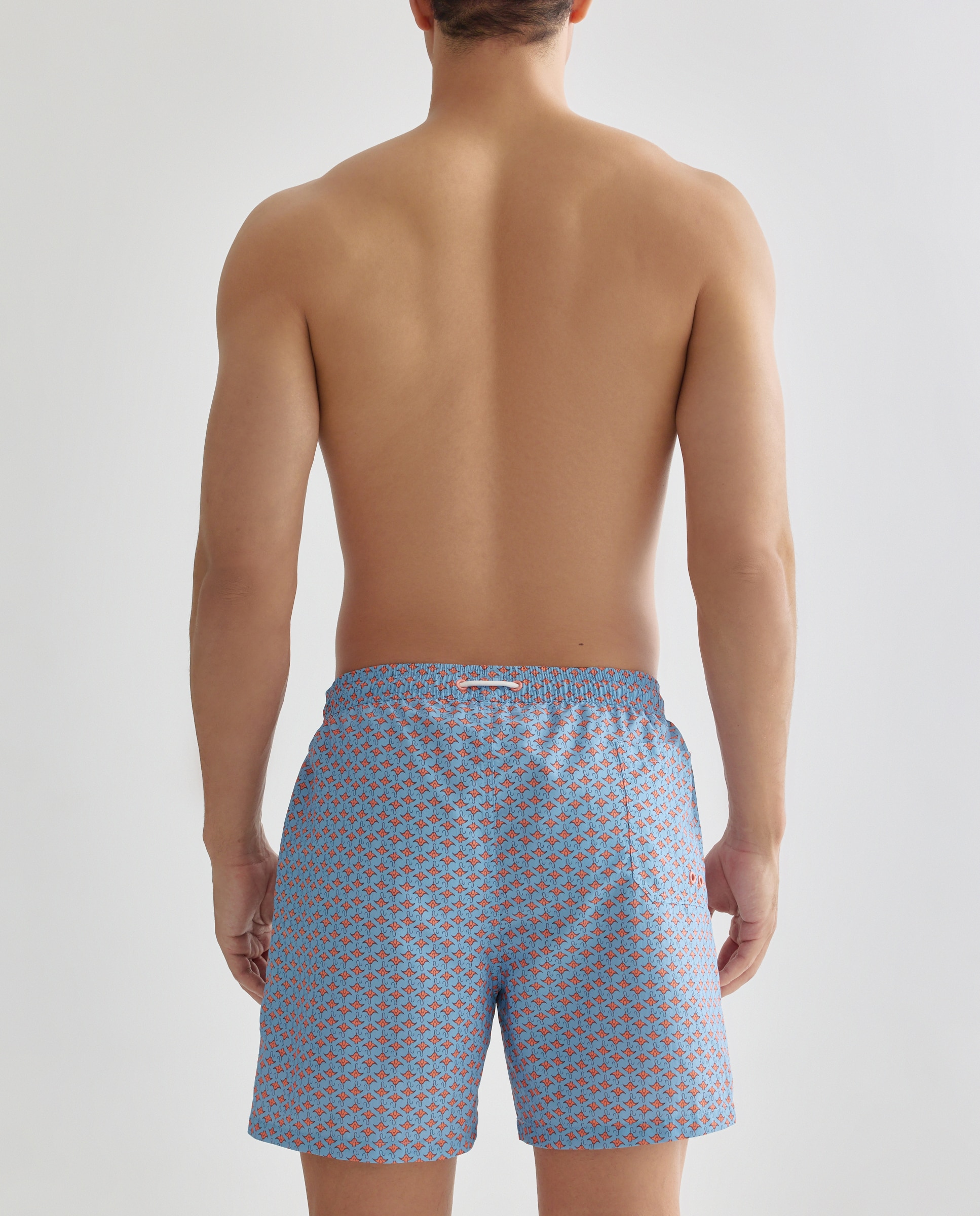 Fato de banho estampado Azul-3