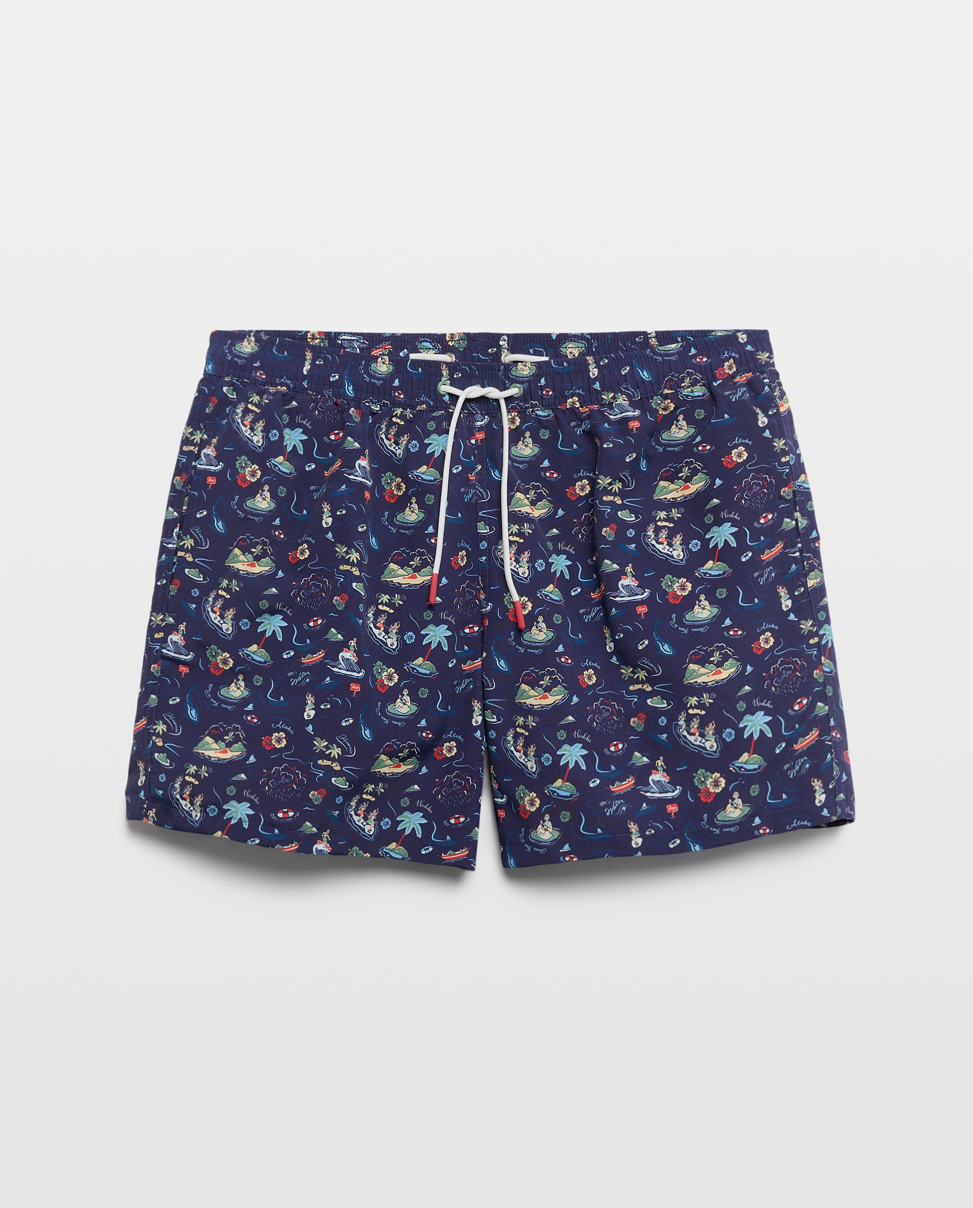 Fato de banho estampado Azul-3