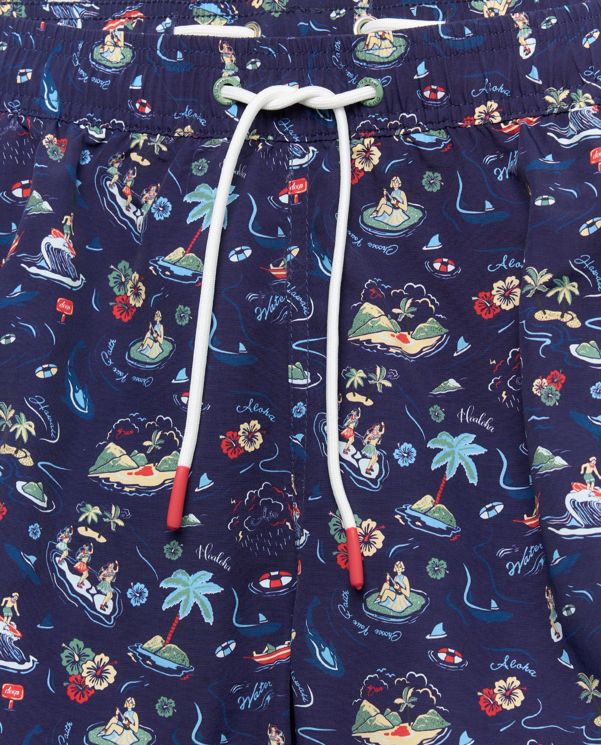 Fato de banho estampado Azul-4