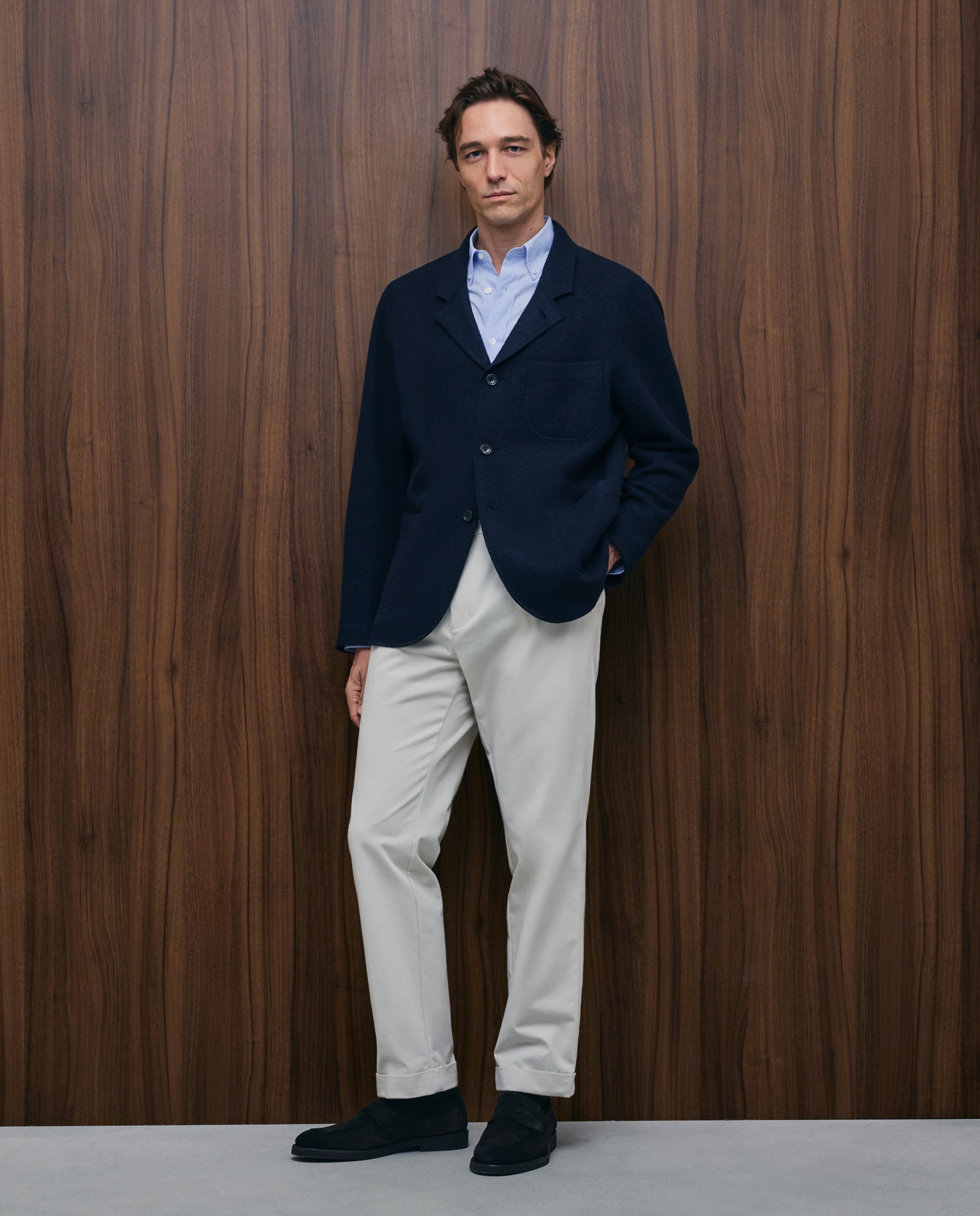 Chaqueta de hombre worker. - Emidio Tucci - Azul marino Azul marino-1