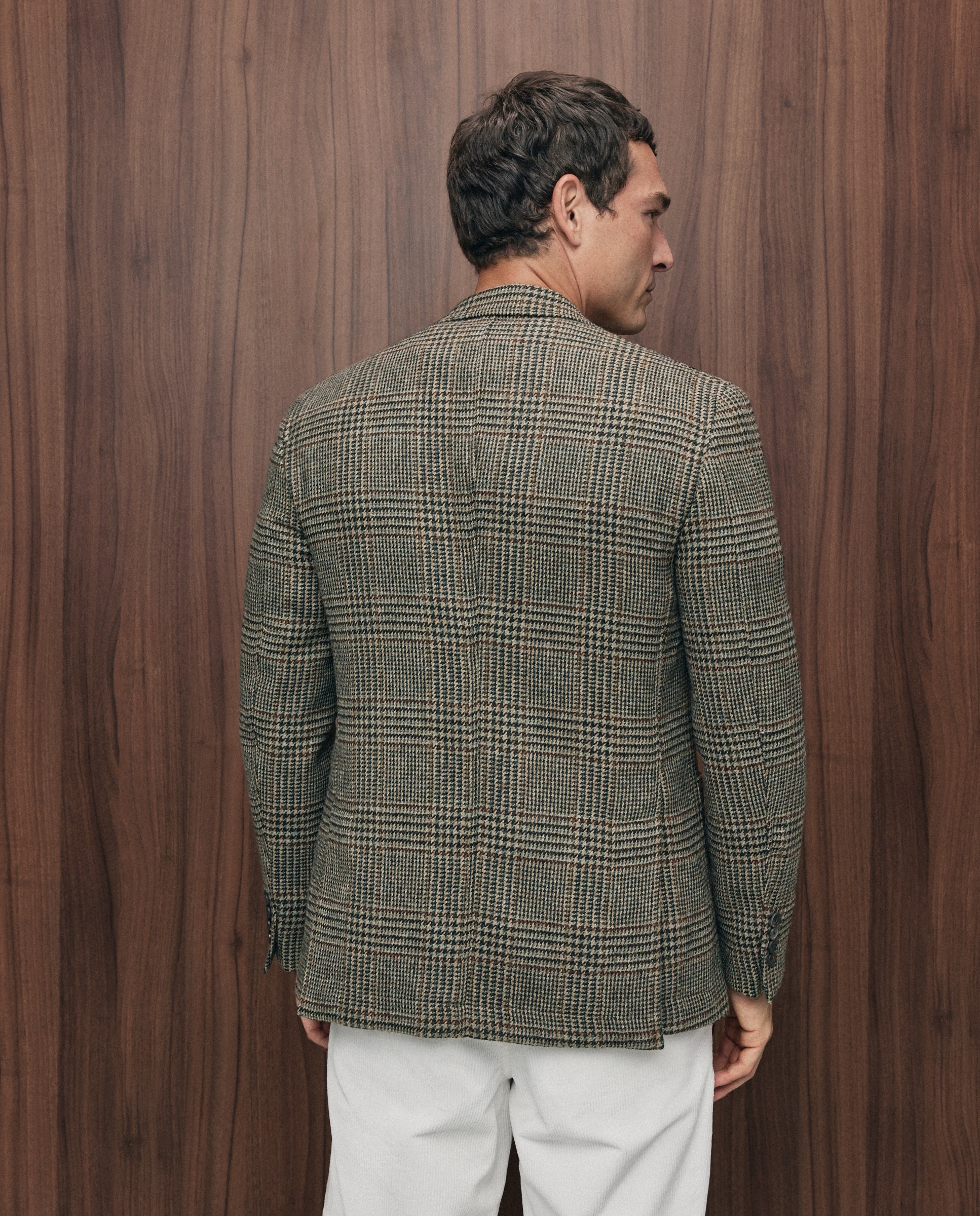 Chaqueta de hombre sport cuadro gales - Emidio Tucci - Kaki Kaki-3