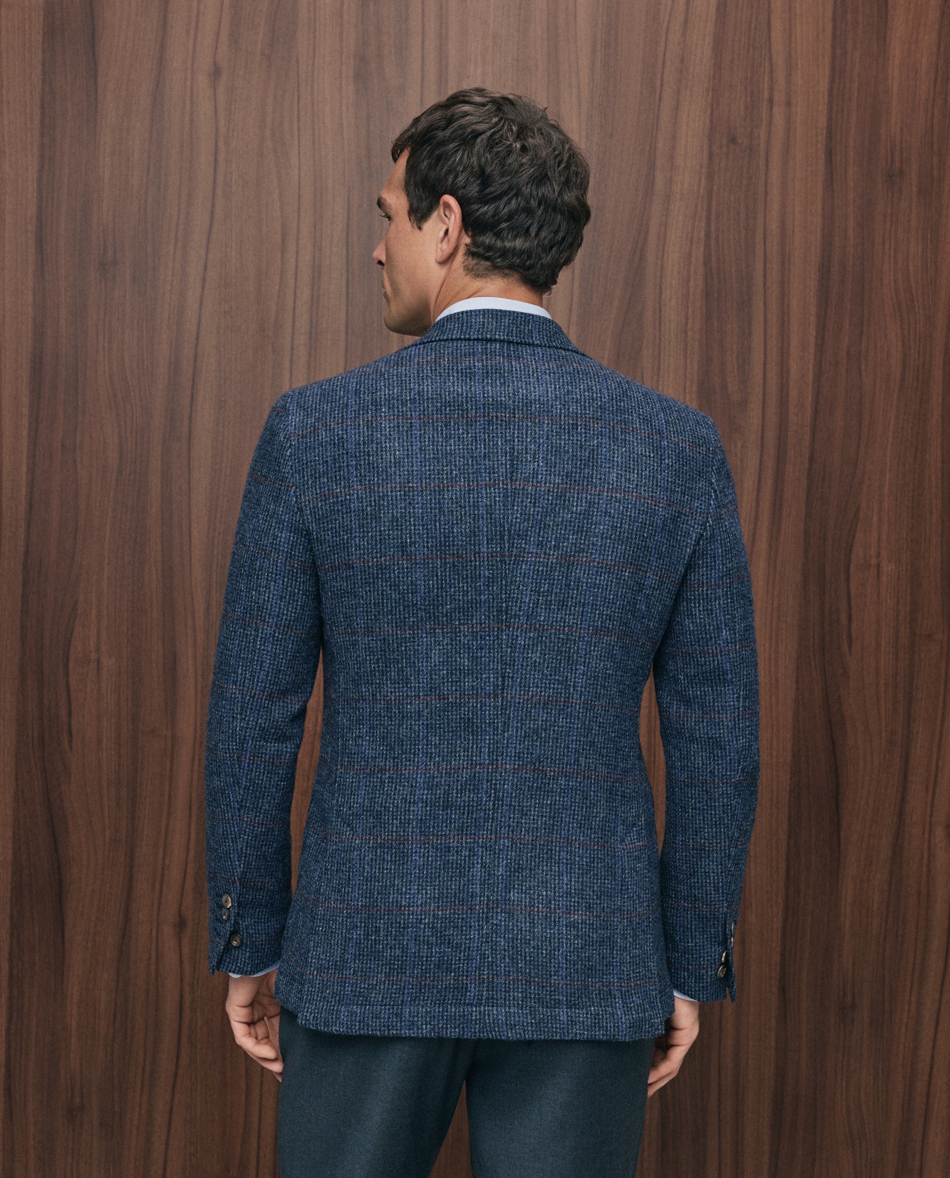Chaqueta de hombre sport cuadro ventana - Emidio Tucci - Índigo Índigo-3