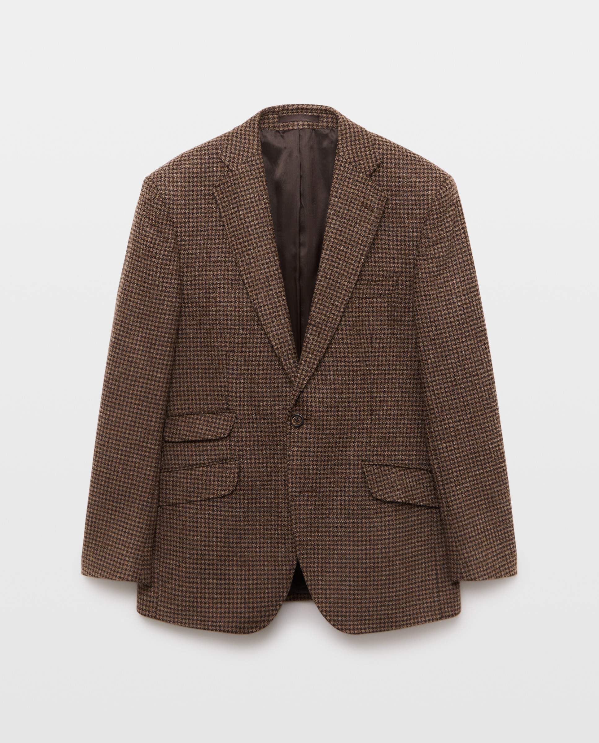 Chaqueta de hombre sport pata de gallo - Emidio Tucci - Marrón Marrón-1