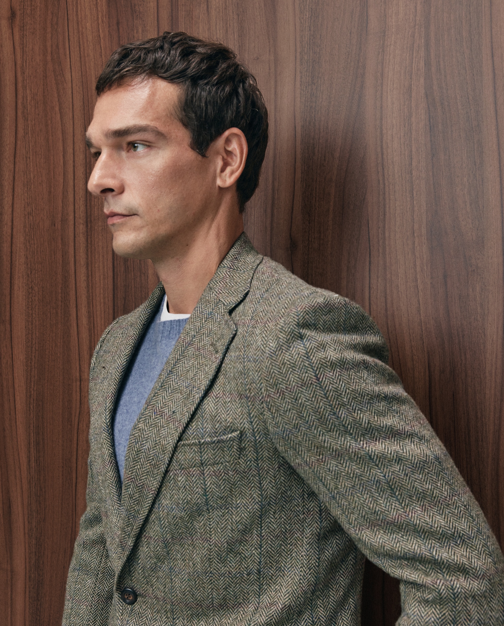 Chaqueta de hombre sport espiga - Emidio Tucci - Kaki Kaki-4