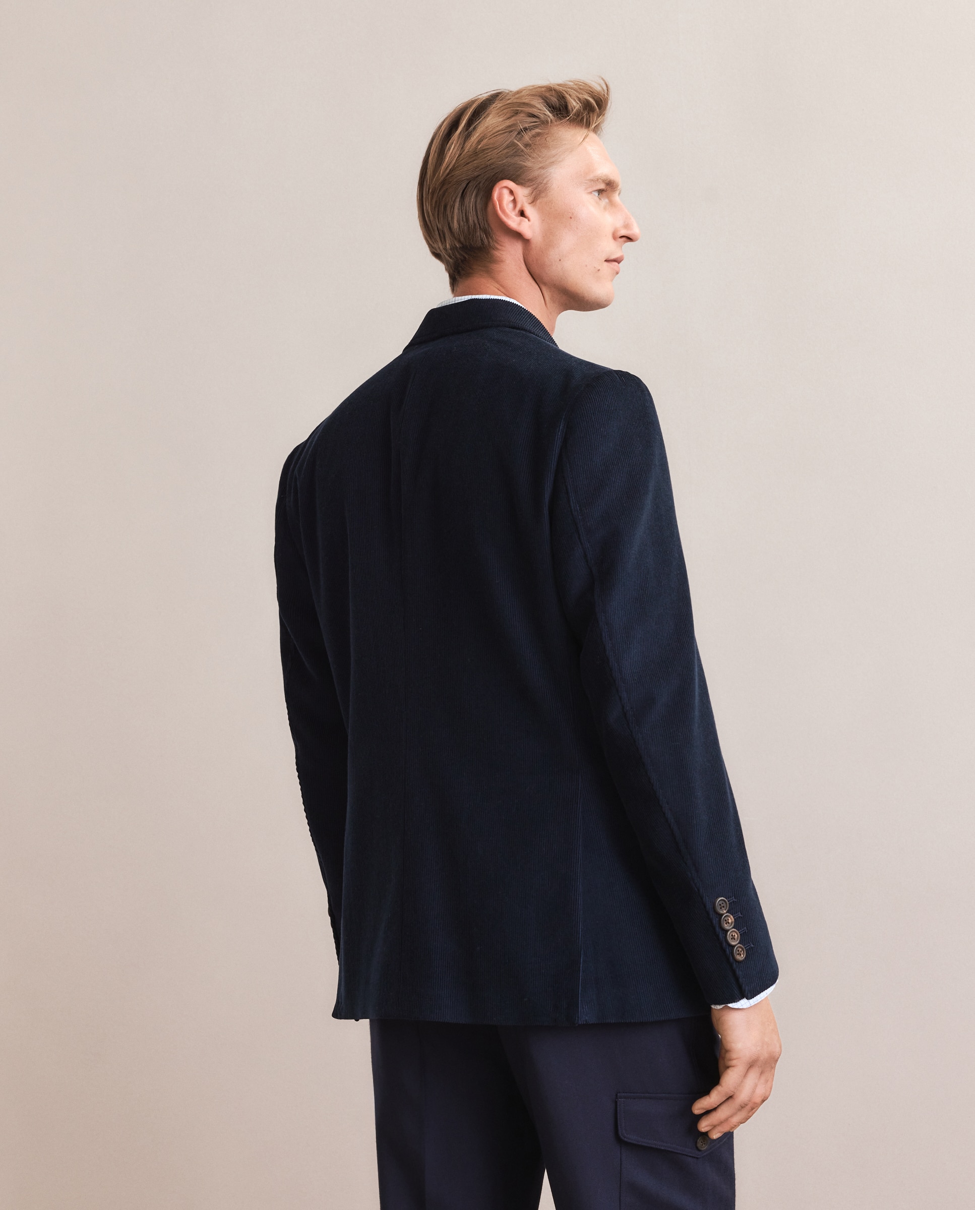 Casaco de Bombazina Azul-4