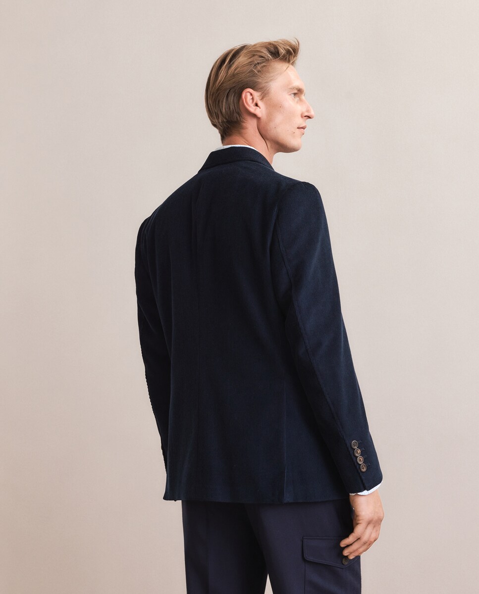 Casaco de Bombazina Azul-4