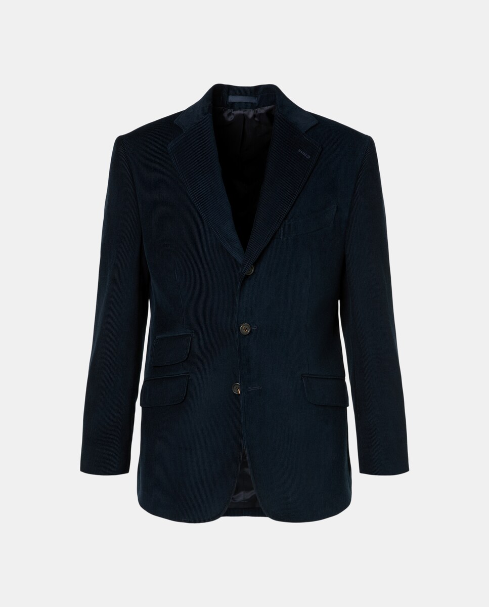 Casaco de Bombazina Azul-5