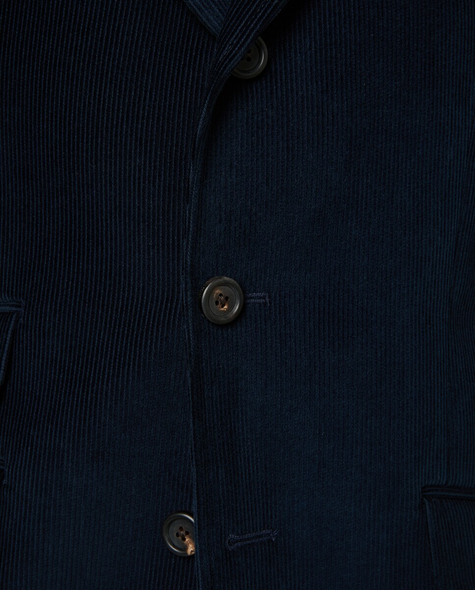 Casaco de Bombazina Azul-6