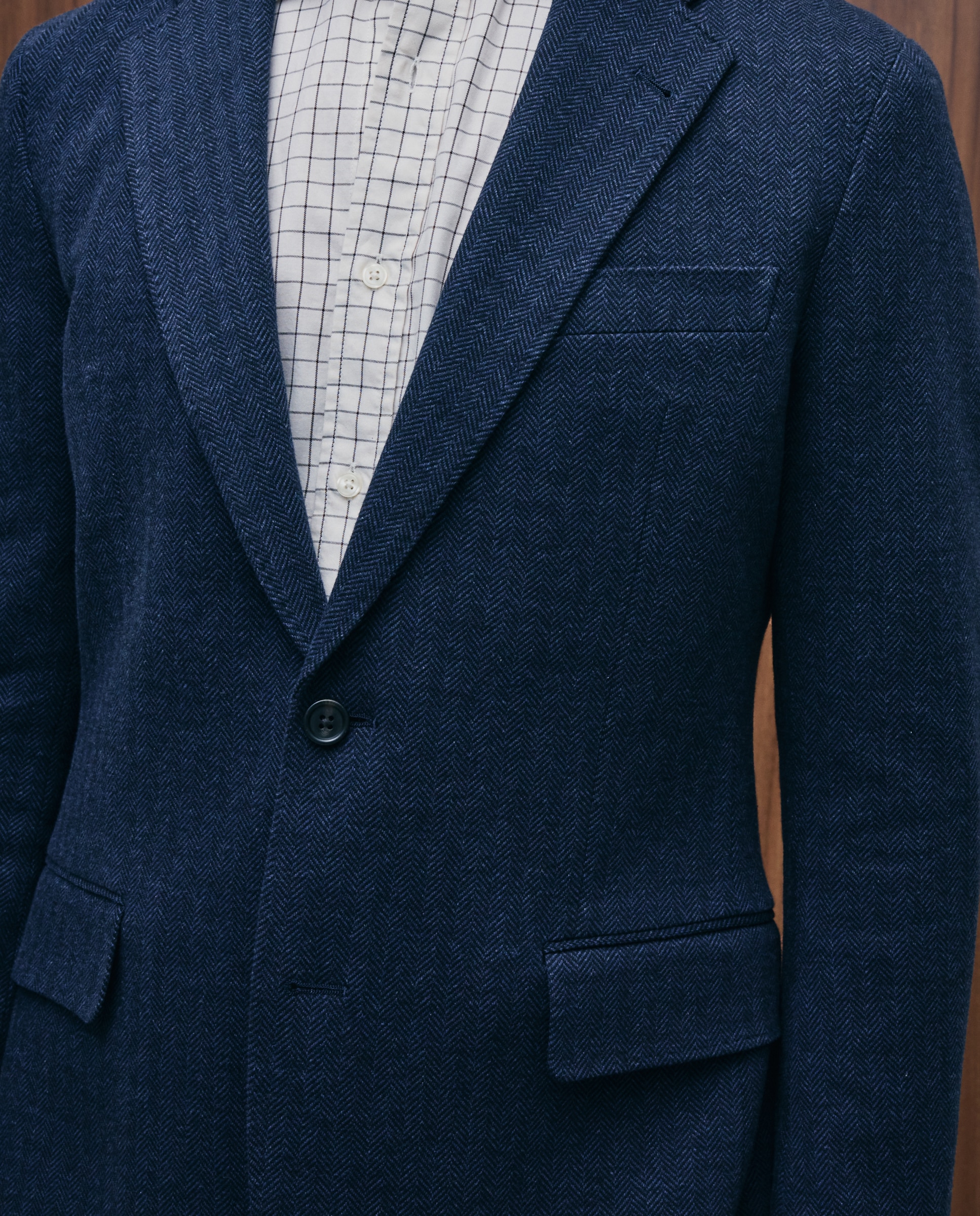 Chaqueta punto espiga 100% algodón hombre - Emidio Tucci - Azul Azul-3
