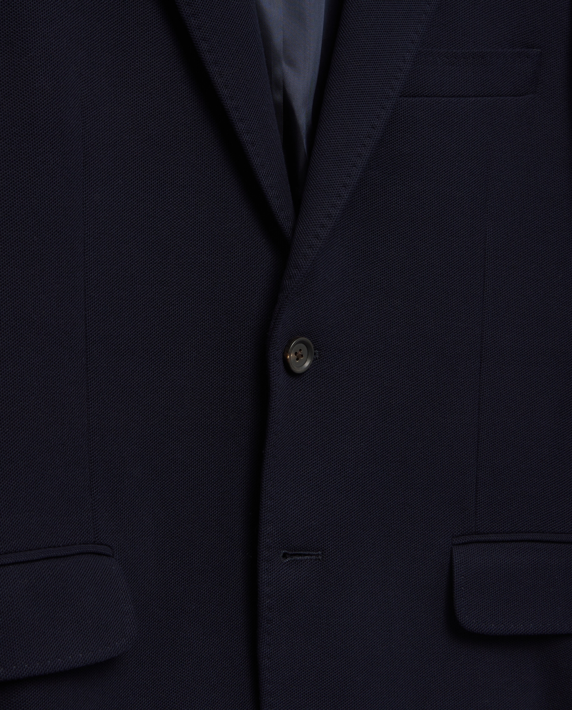 Chaqueta de hombre sport punto pique fit slim - Emidio Tucci - Azul marino Azul marino-6
