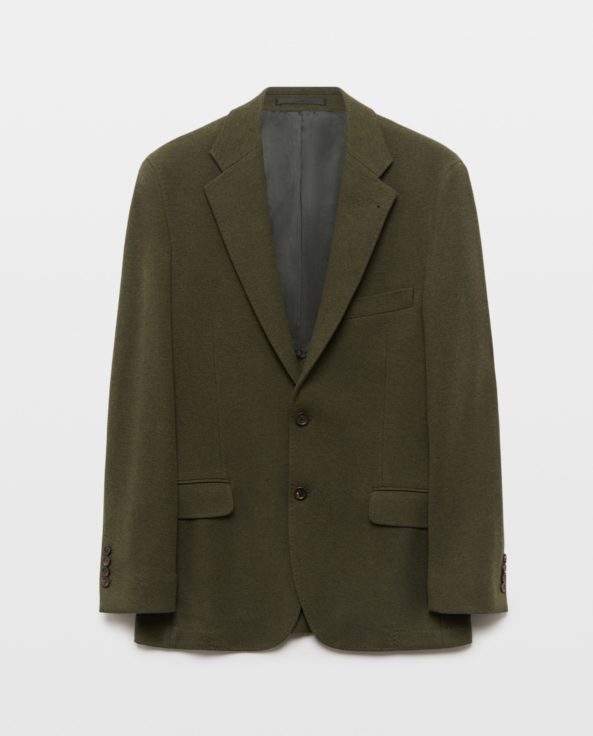 Chaqueta de hombre sport punto pique fit slim - Emidio Tucci - Kaki Kaki-5