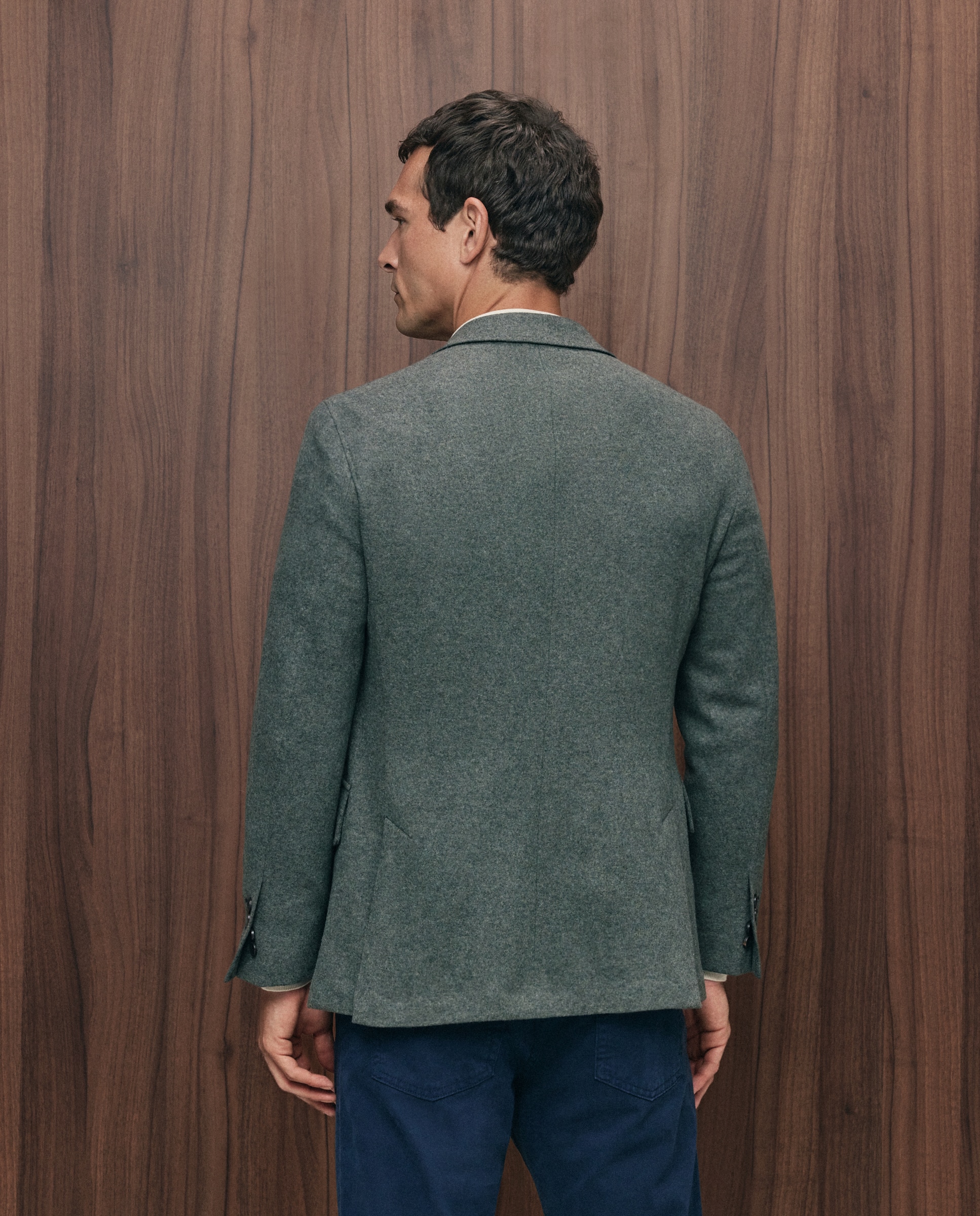 Chaqueta de hombre sport punto melange sport - Emidio Tucci - Kaki Kaki-4