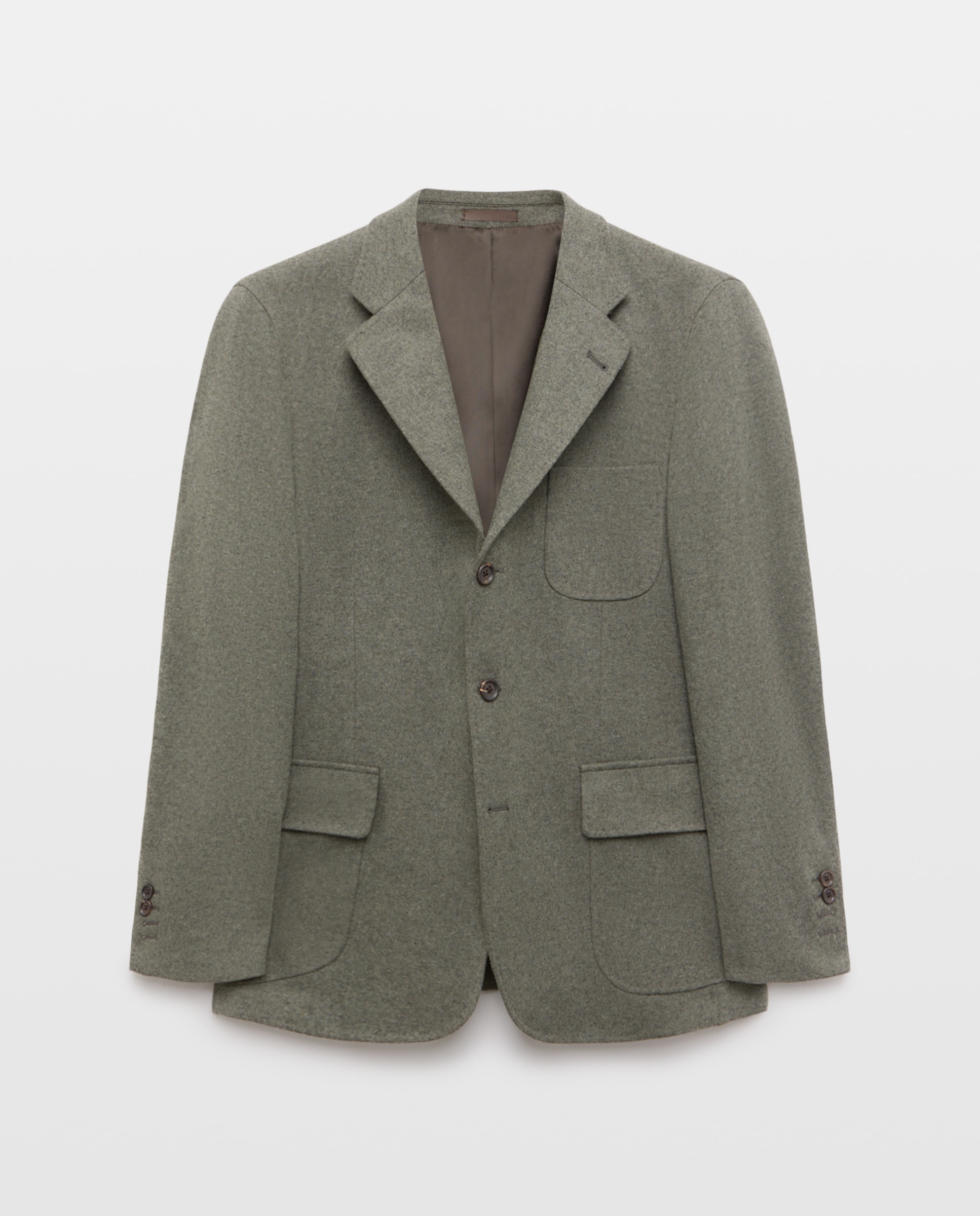 Chaqueta de hombre sport punto melange sport - Emidio Tucci - Kaki Kaki-5