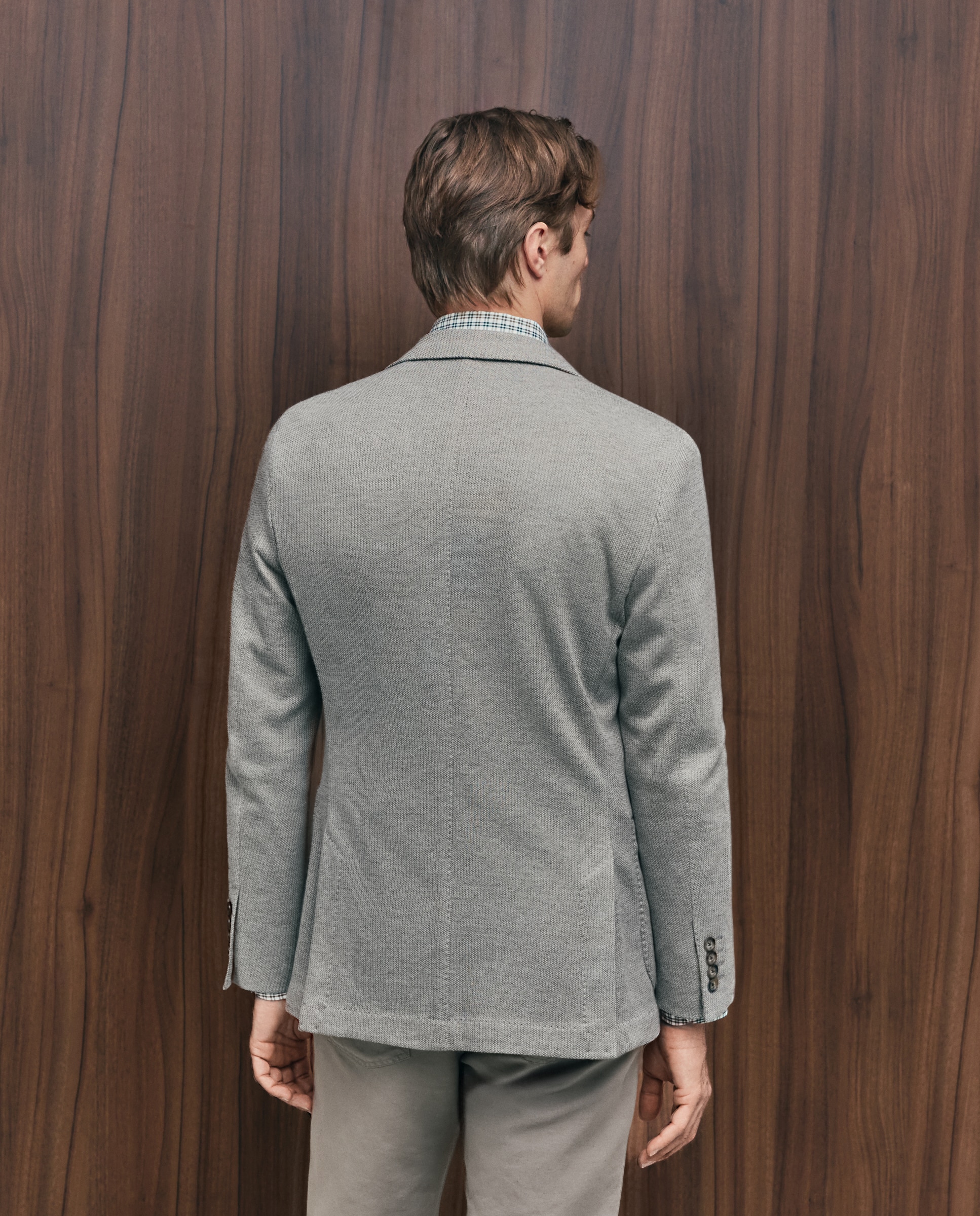 Chaqueta de hombre sport punto estructura fit slim - Emidio Tucci - Camel Camel-3