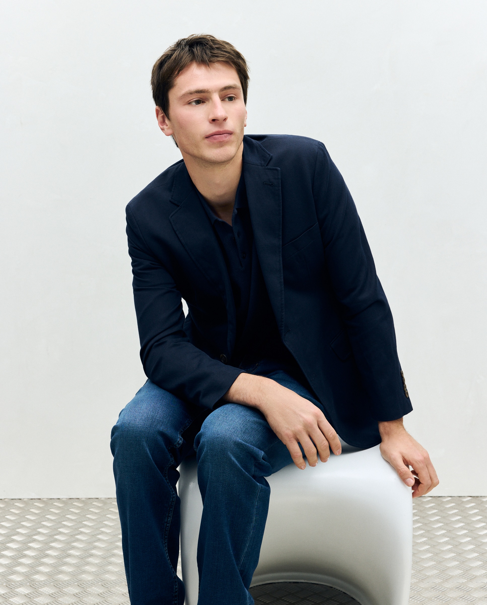 Imagem 0 de Casaco em Linho e Algodão com Lavagem.