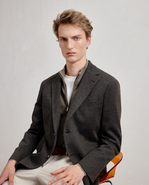 Imagen 0 de Chaqueta de hombre punto microestructura