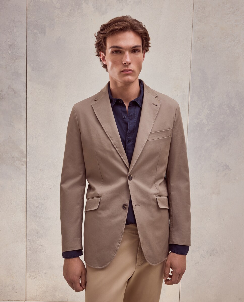 Imagen 0 de Chaqueta de hombre de algodón. Gris oscuro