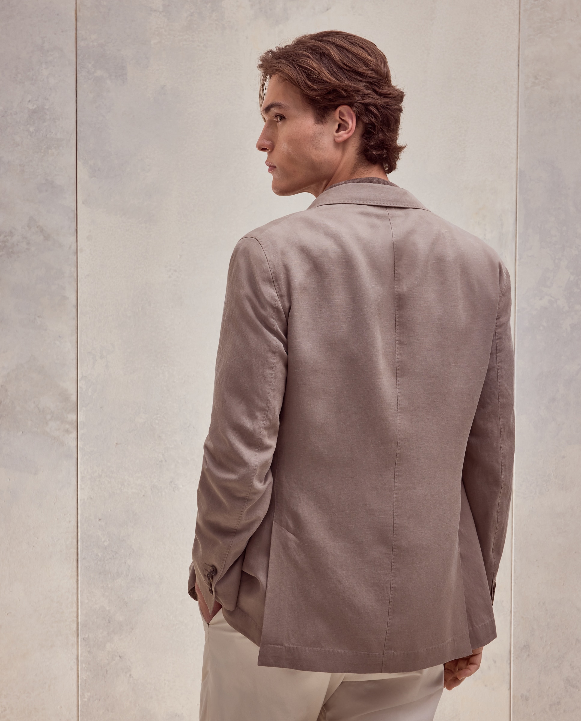 Chaqueta de hombre de algodón. - Dustin - Marrón Marrón-3