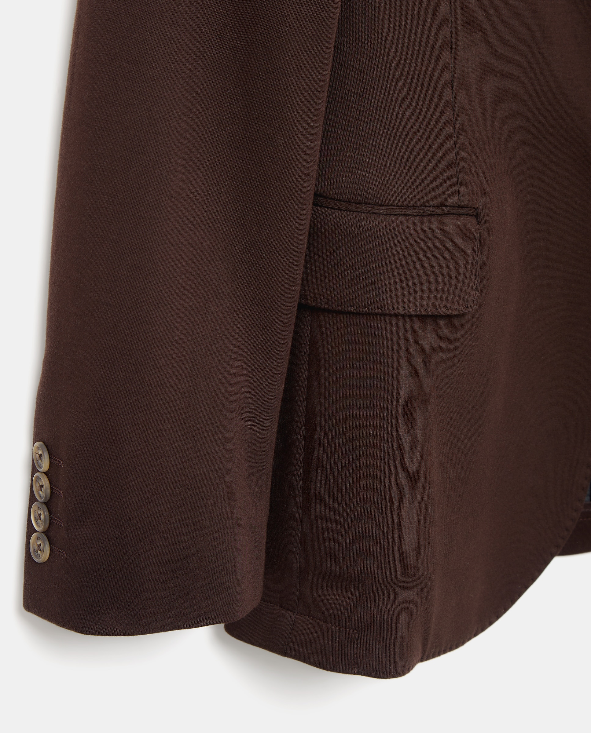 Americana regular fit mezcla algodón poliamida de hombre - Dustin - Marrón Marrón-2