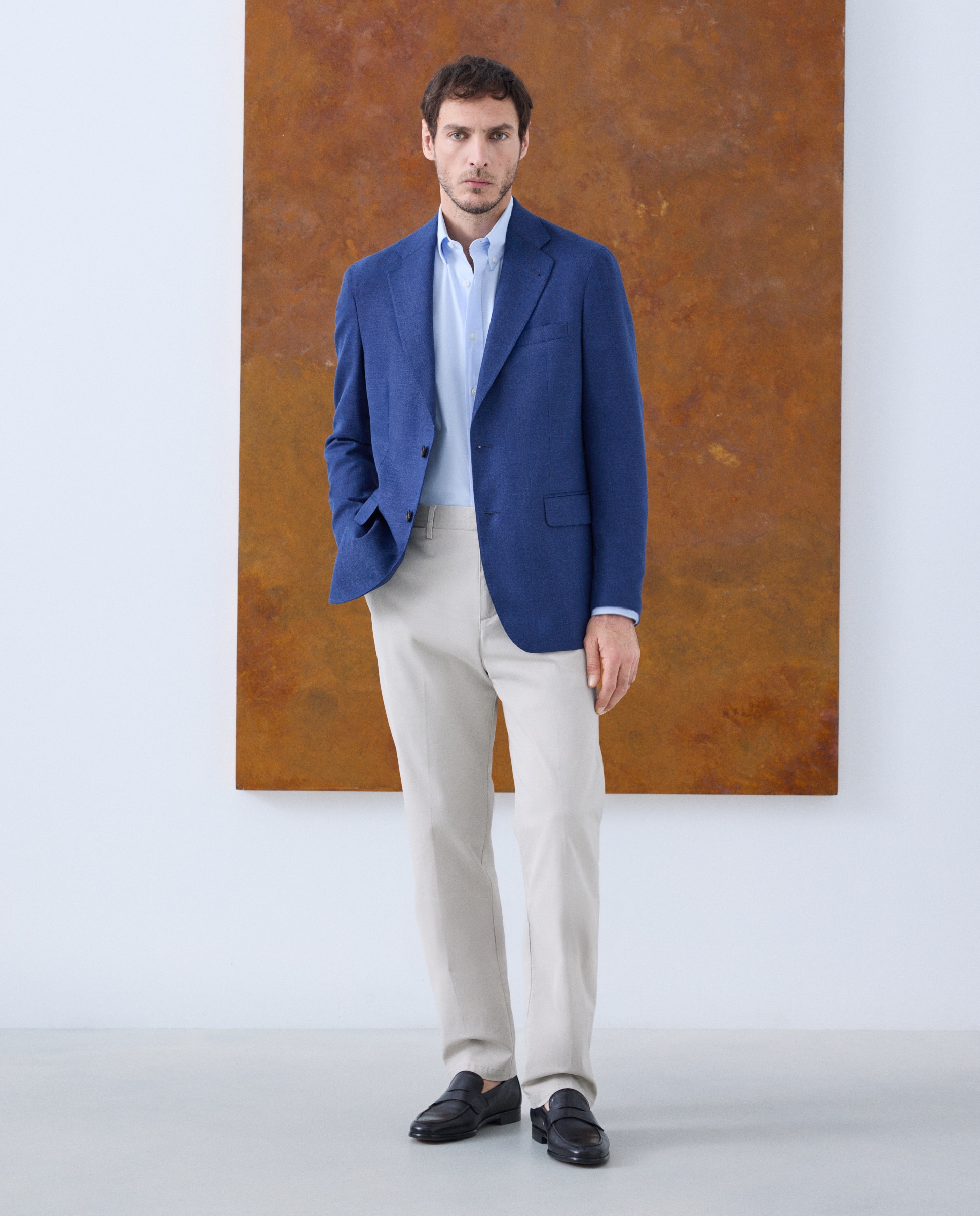 Imagen 2 de Chaqueta de hombre estructura - Emidio Tucci - Azul Azul