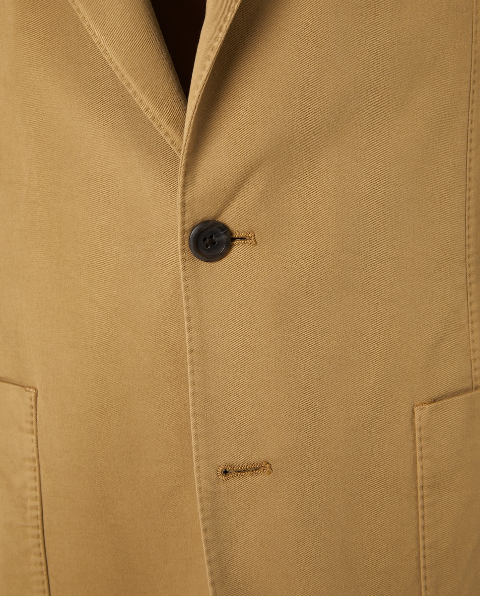 Casaco de Algodão Bege-5