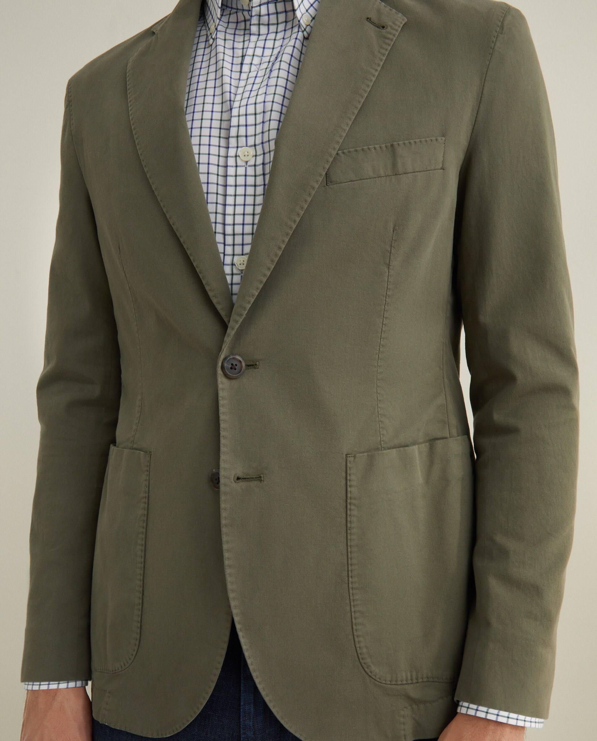 Casaco de Algodão Verde-7