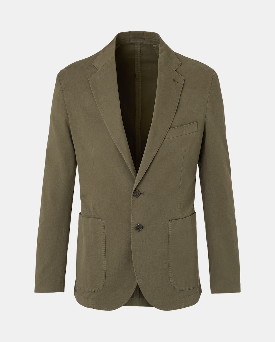 Casaco de Algodão Verde-5