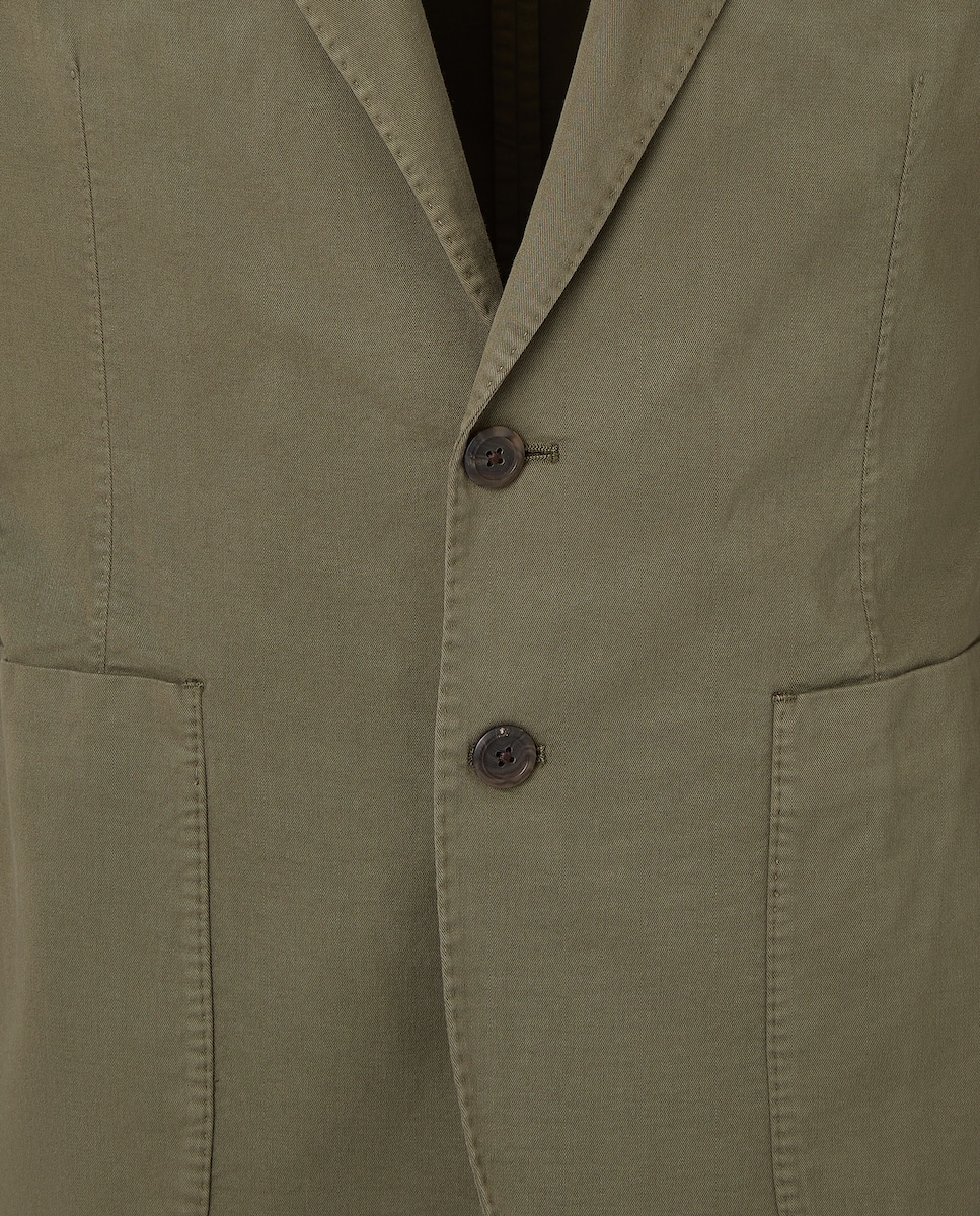 Casaco de Algodão Verde-6