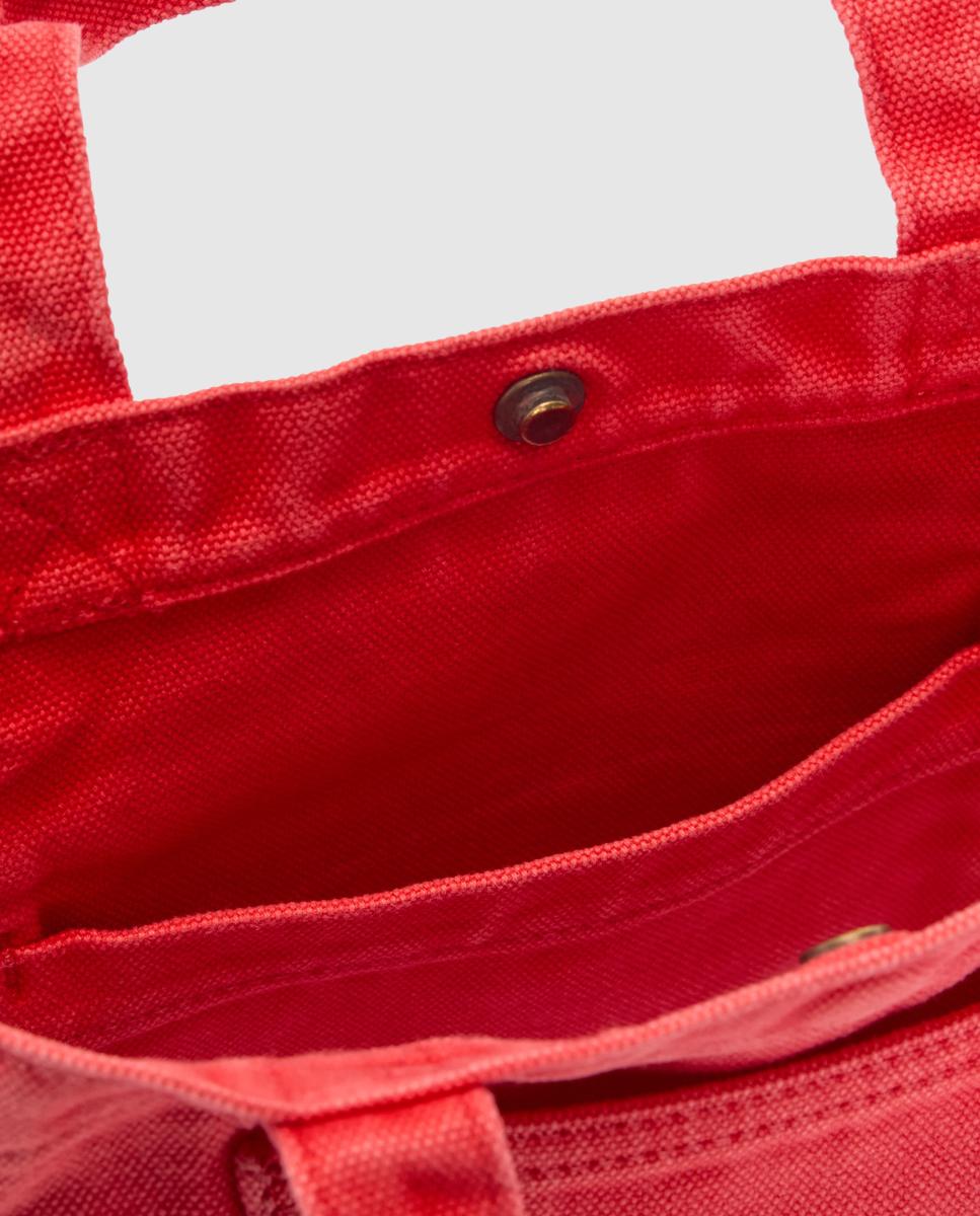 Mala Tipo Tote Mini Vermelho-4