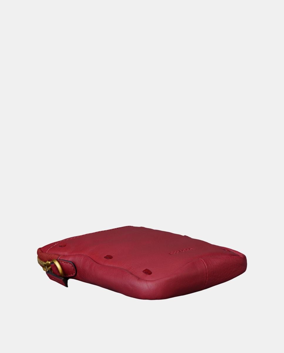 Mala para Telemóvel em Pele Vermelho-6