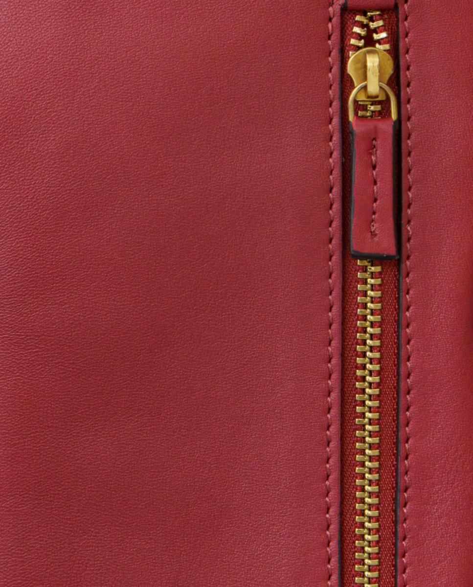 Mala para Telemóvel em Pele Vermelho-7