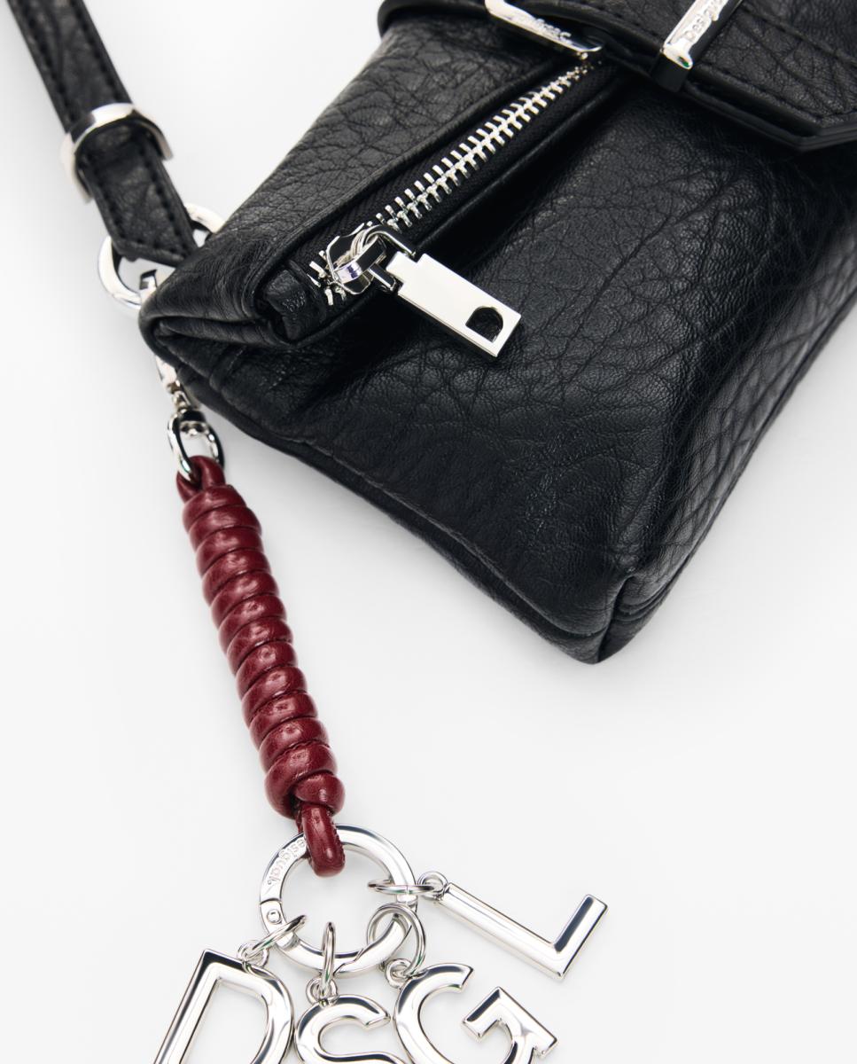 Porta-Moedas com Alça de Tiracolo e Logótipo Preto-3
