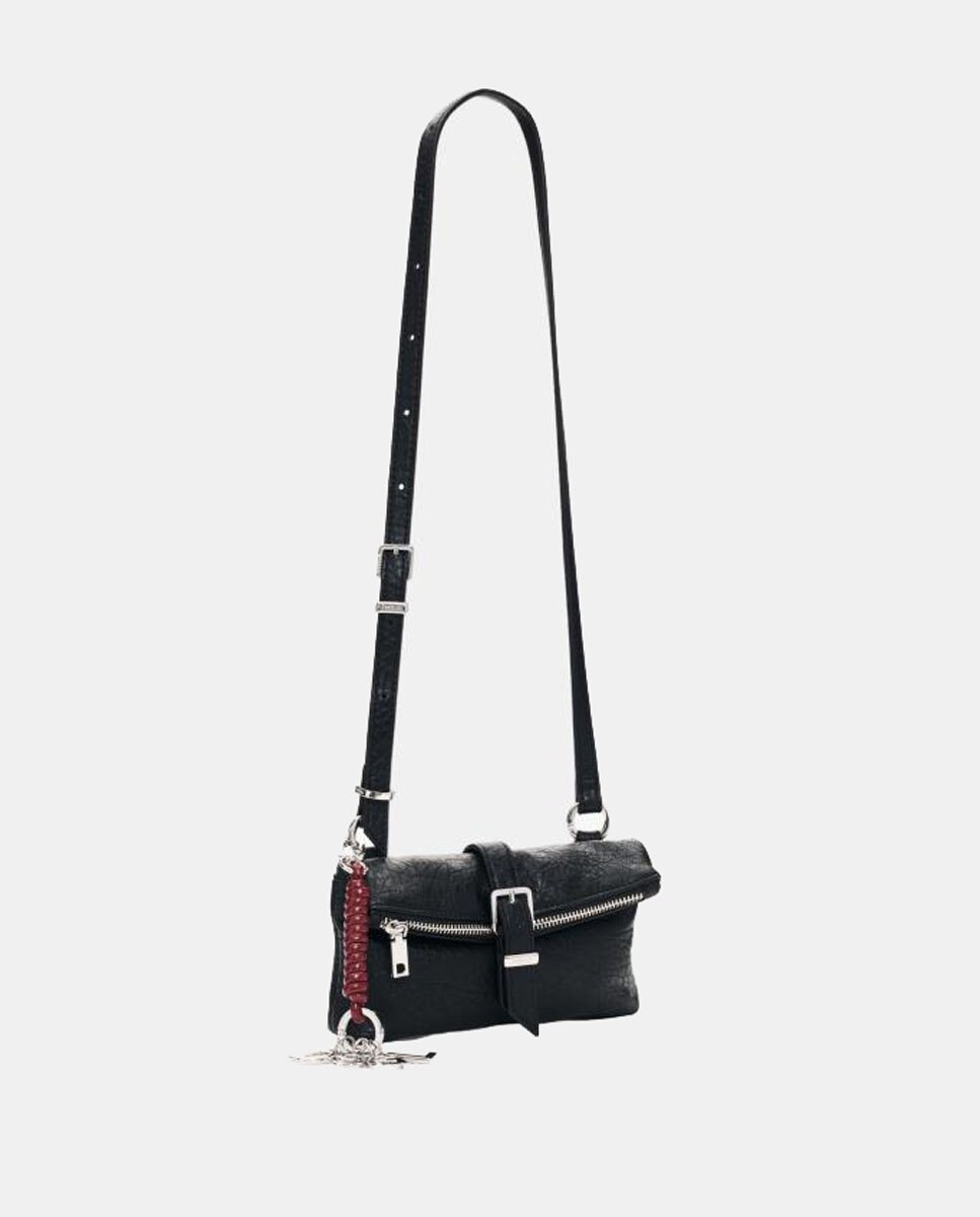 Porta-Moedas com Alça de Tiracolo e Logótipo Preto-4