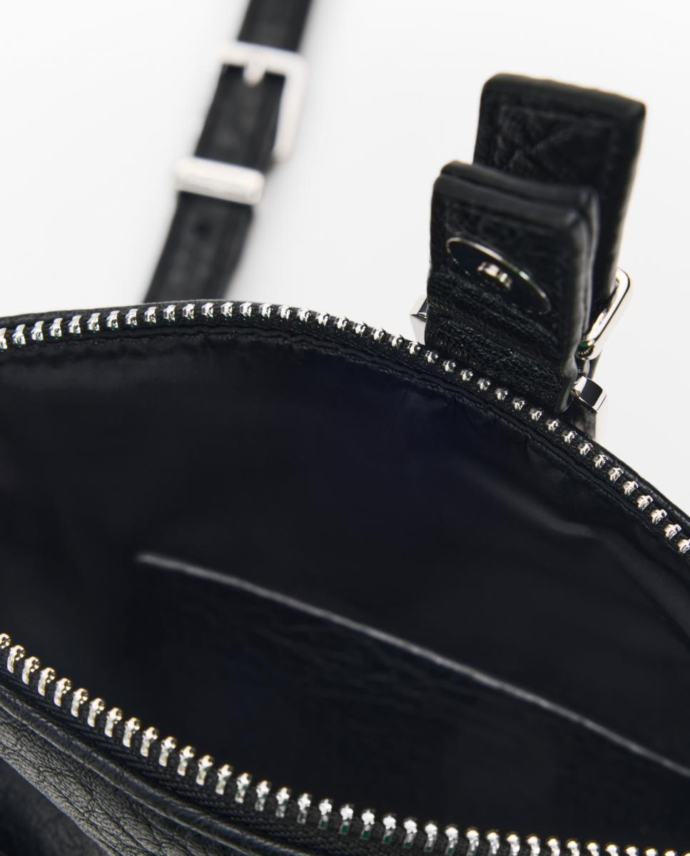 Porta-Moedas com Alça de Tiracolo e Logótipo Preto-5