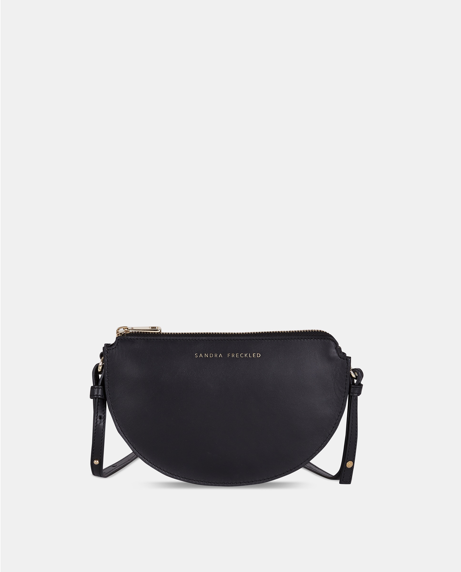 Minibolso de piel con bandolera - Sandra Freckled - Negro Negro-1