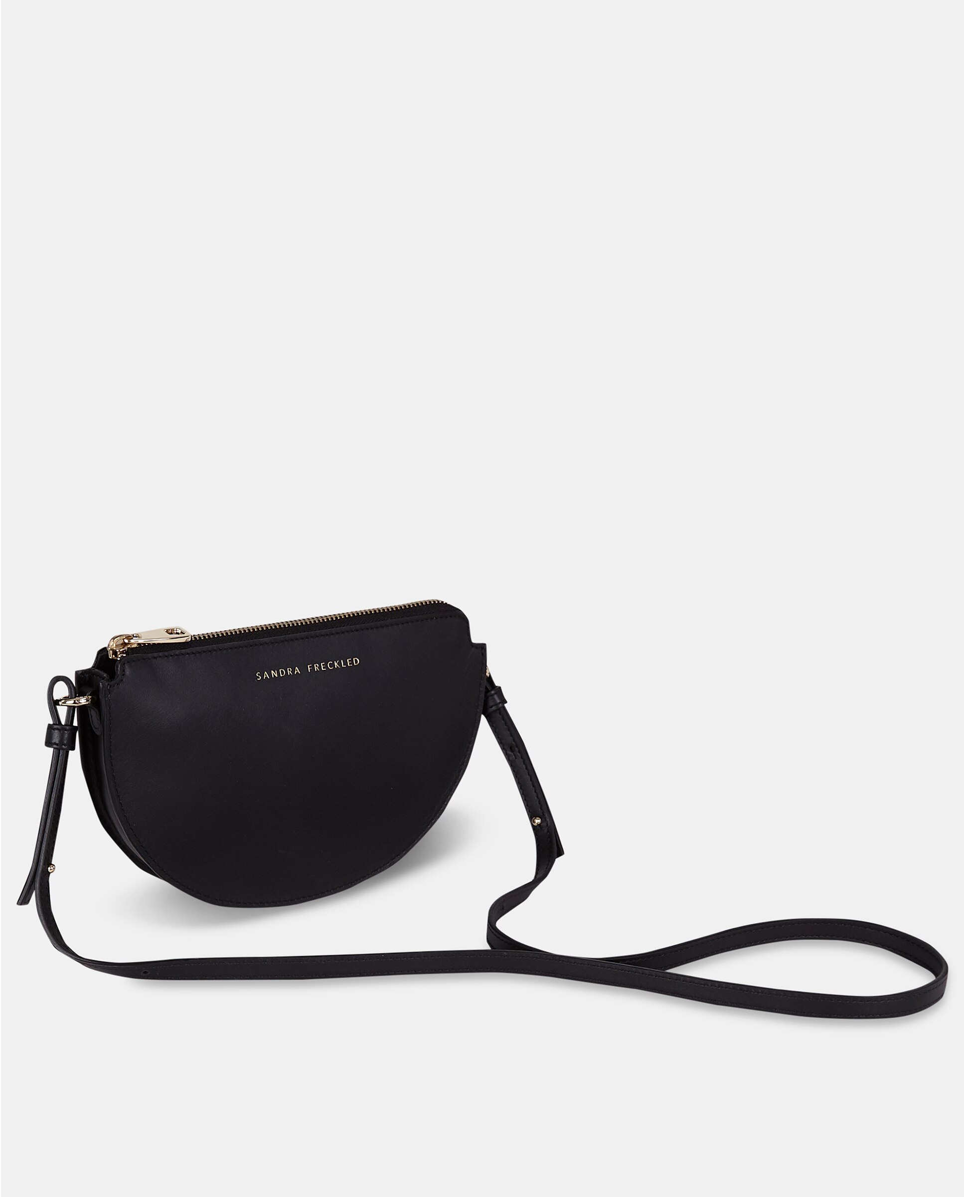 Minibolso de piel con bandolera - Sandra Freckled - Negro Negro-3