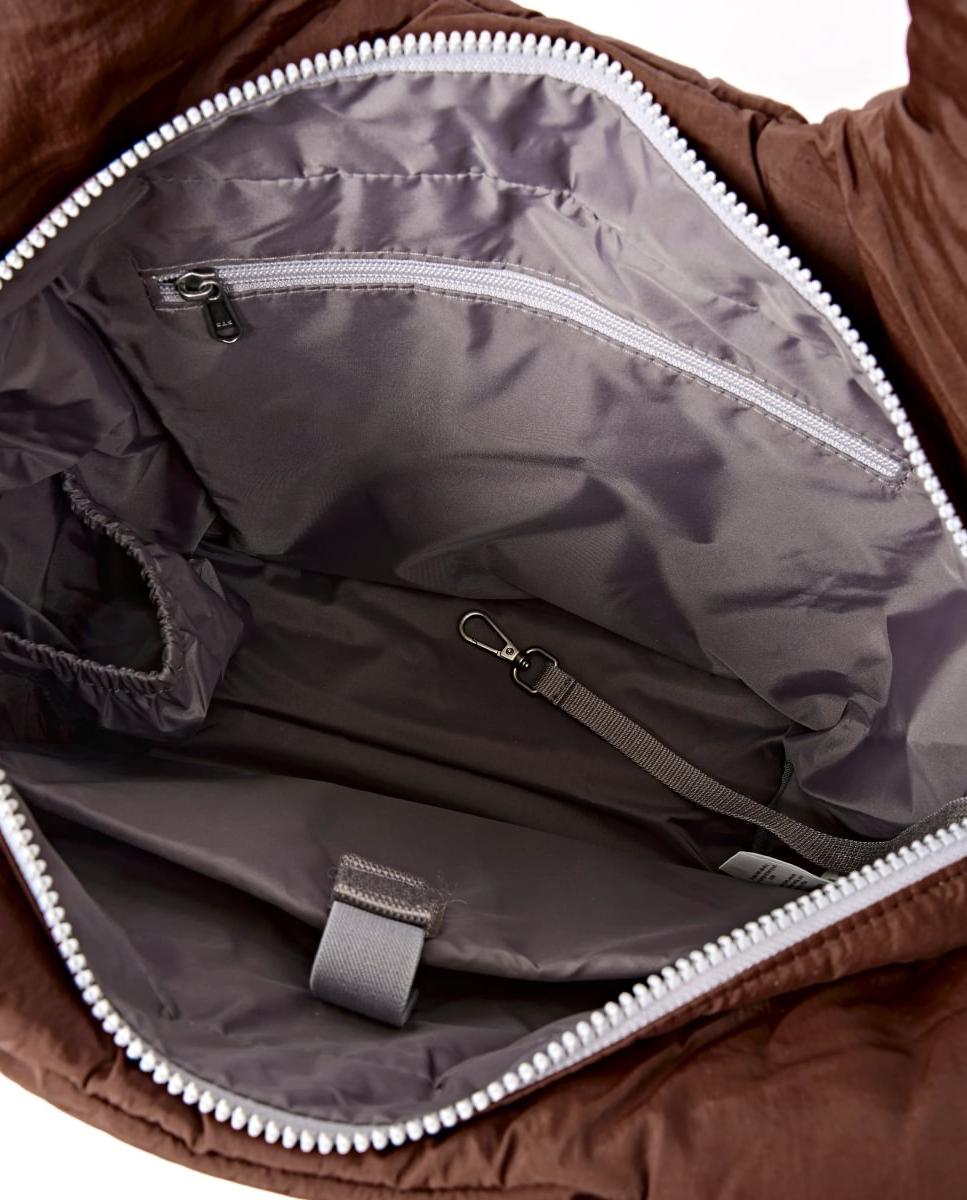 Mala Oxford Taslon Repelente à Água Castanho-5