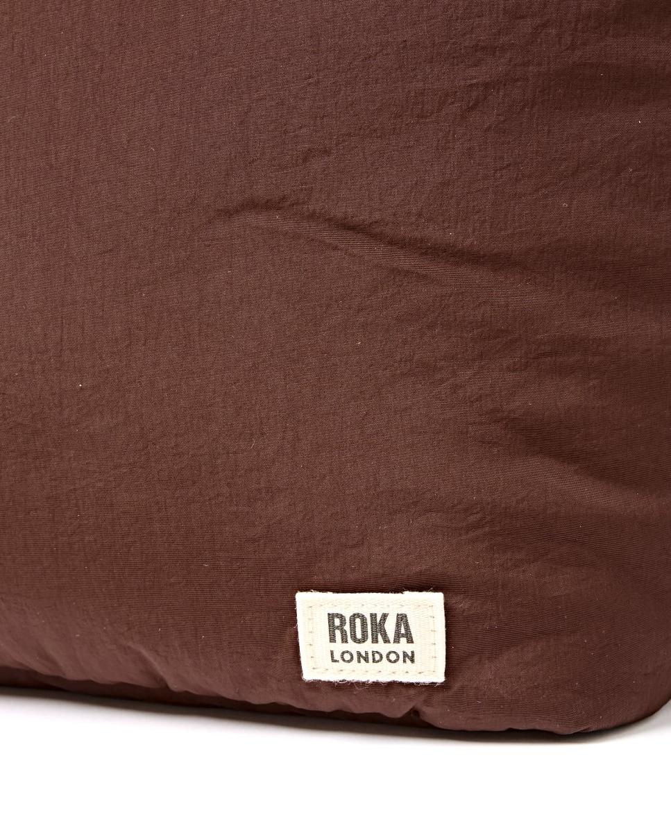 Mala Oxford Taslon Repelente à Água Castanho-6