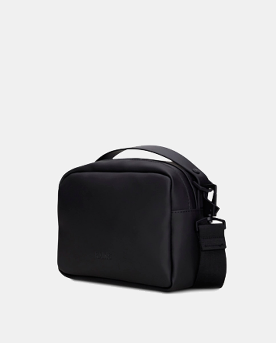 Mala a Tiracolo Pequena Box Bag Resistente à Água - Preto Preto-8