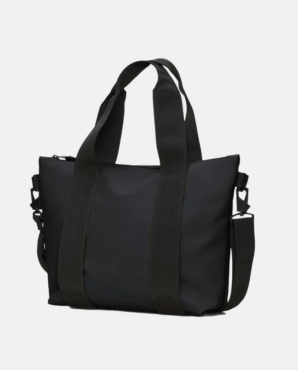 Imagen 2 de Tote pequeño Mico negro resistente al agua con bandolera extraíble - Rains - Negro Negro